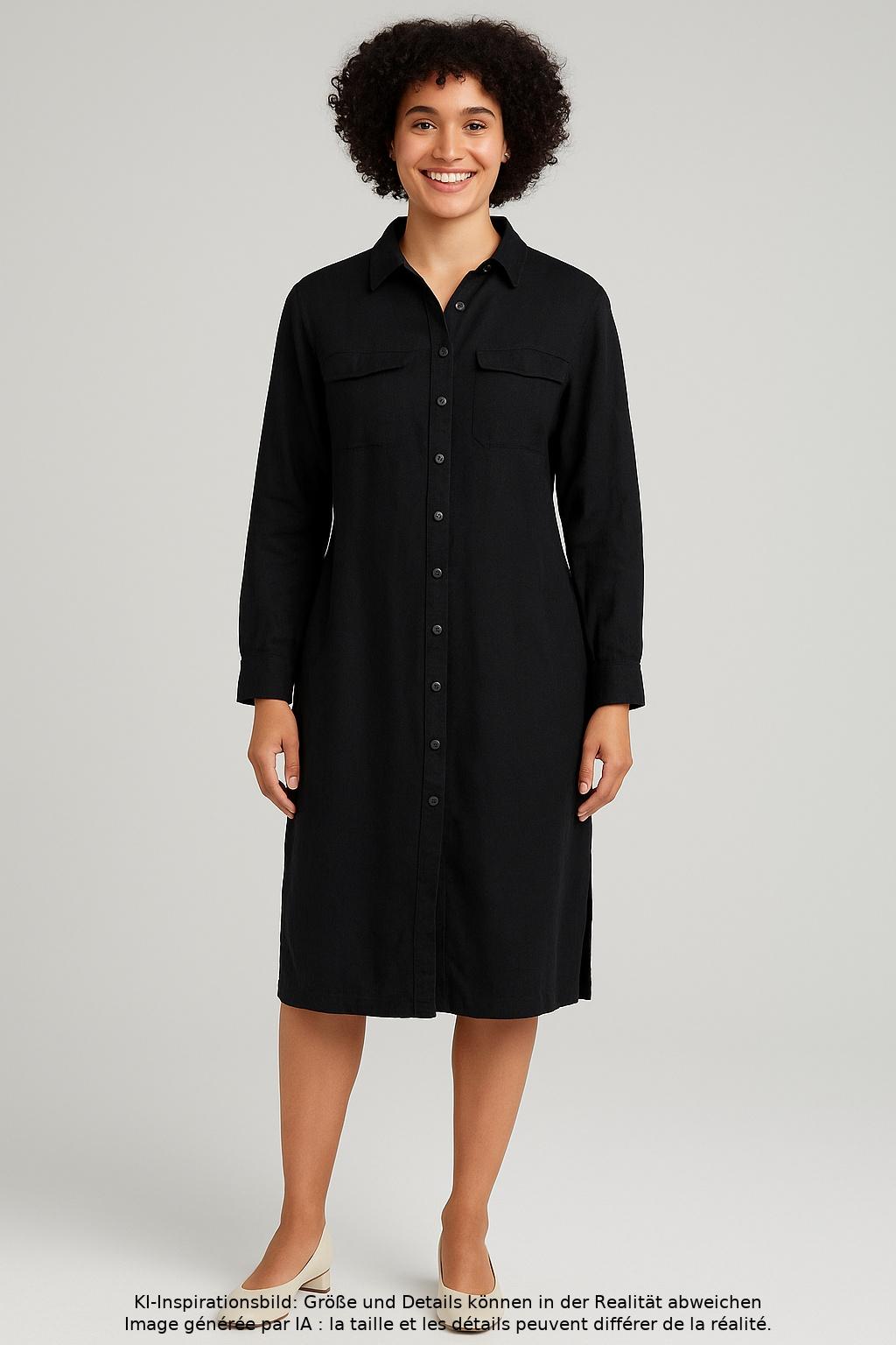 

0039 Italy Damen Kleid, schwarz, Gr. 42