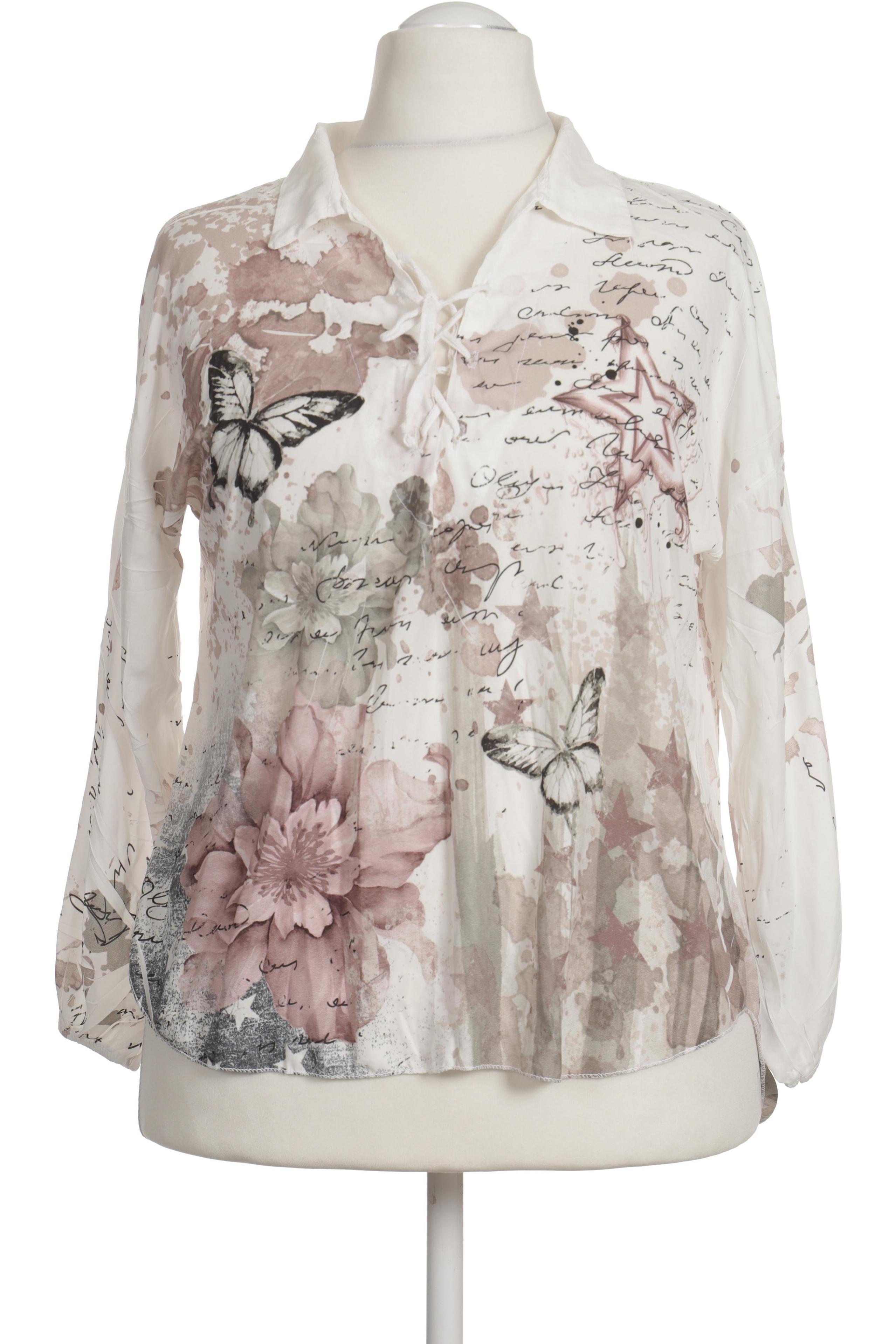 

0039 Italy Damen Bluse, weiß, Gr. 48