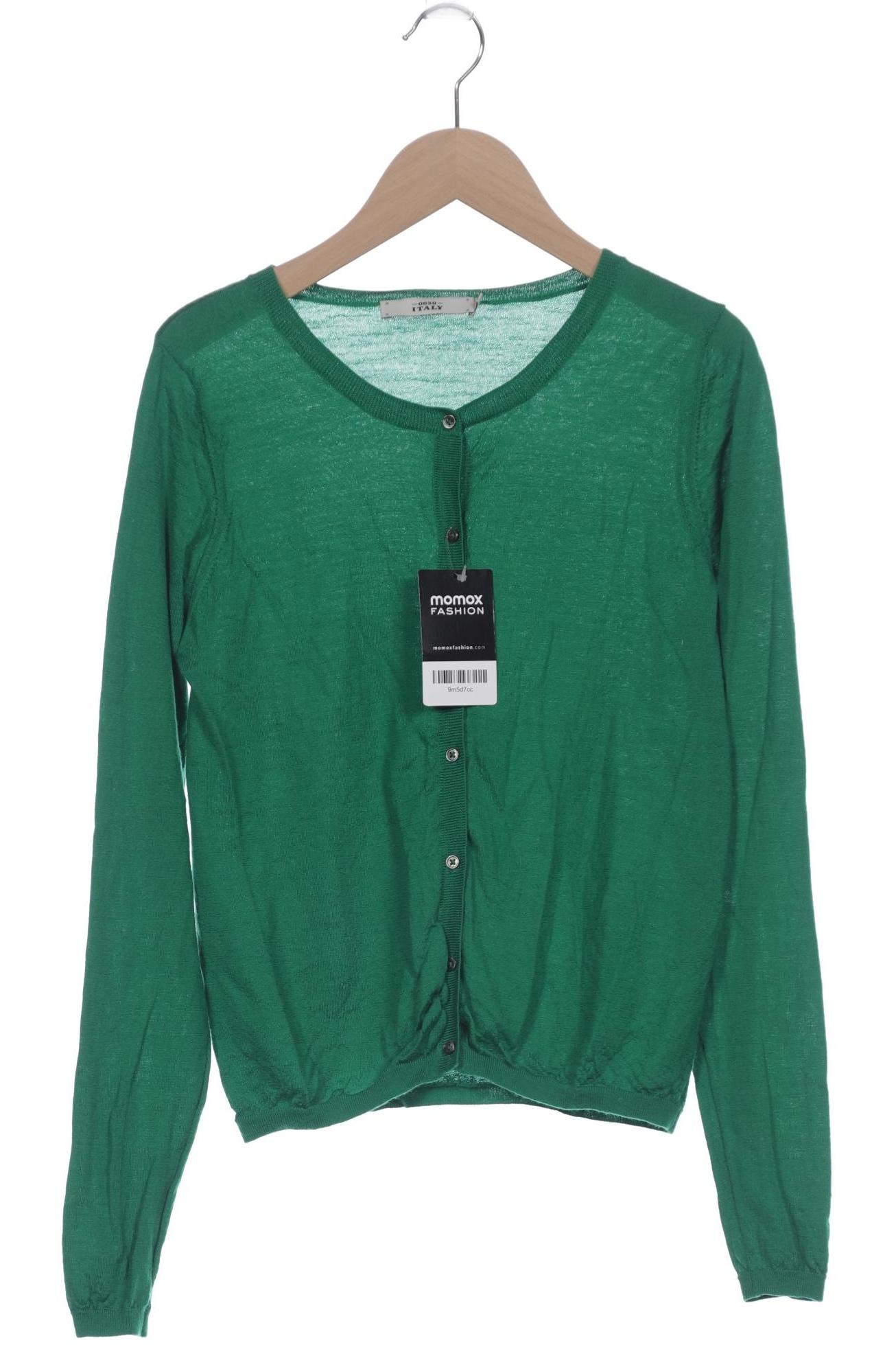 

0039 Italy Damen Strickjacke, grün, Gr. 34