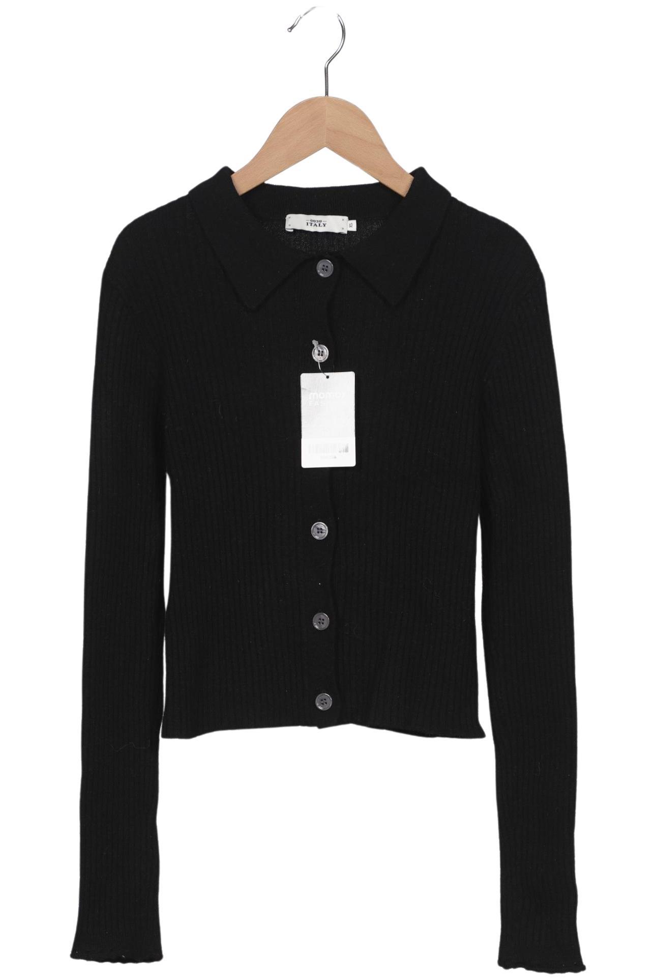 

0039 Italy Damen Strickjacke, schwarz, Gr. 34