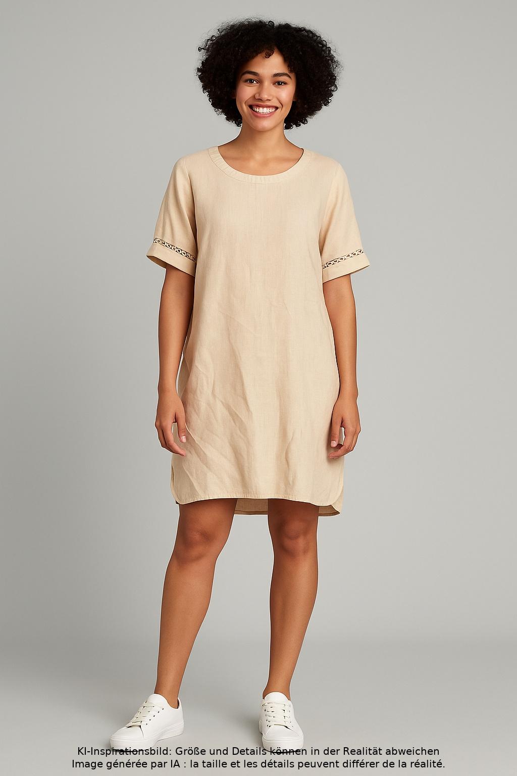 

0039 Italy Damen Kleid, beige, Gr. 36