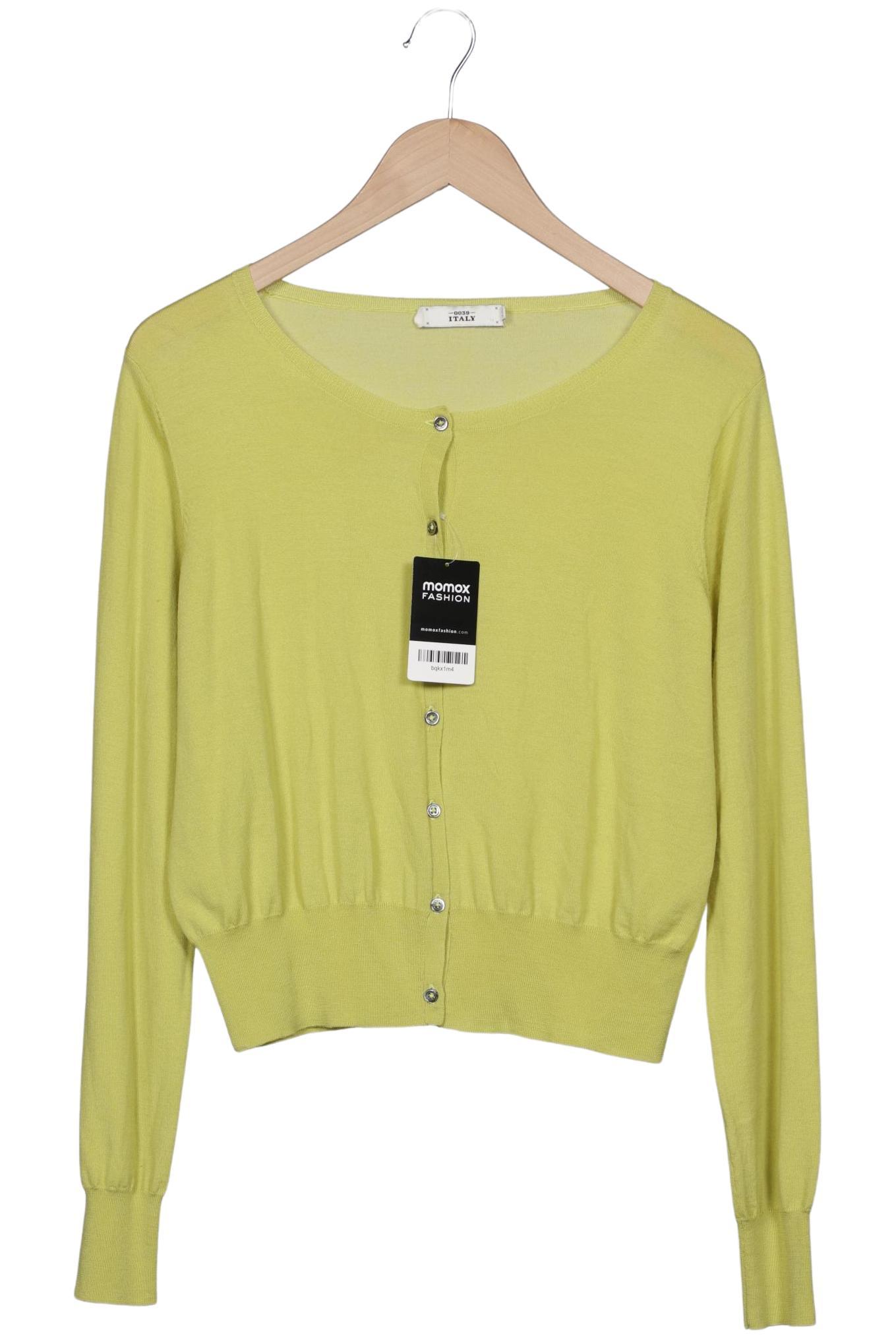 

0039 Italy Damen Strickjacke, hellgrün, Gr. 46