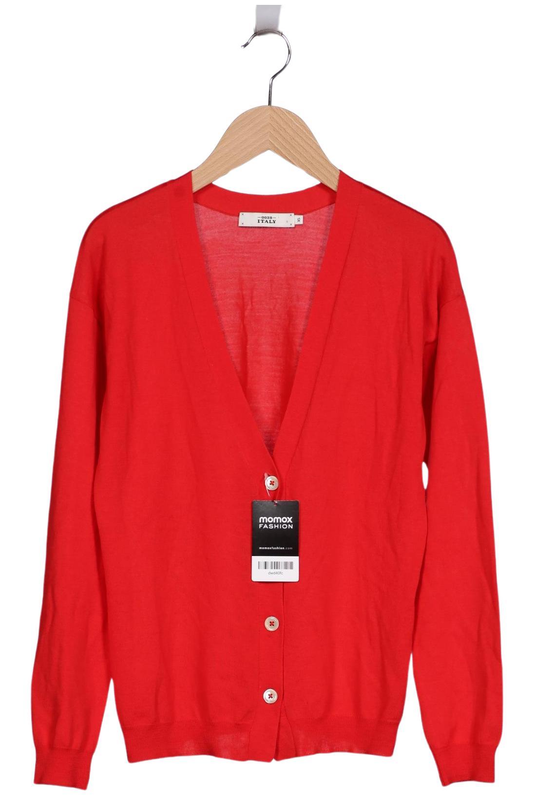 

0039 Italy Damen Strickjacke, rot, Gr. 34