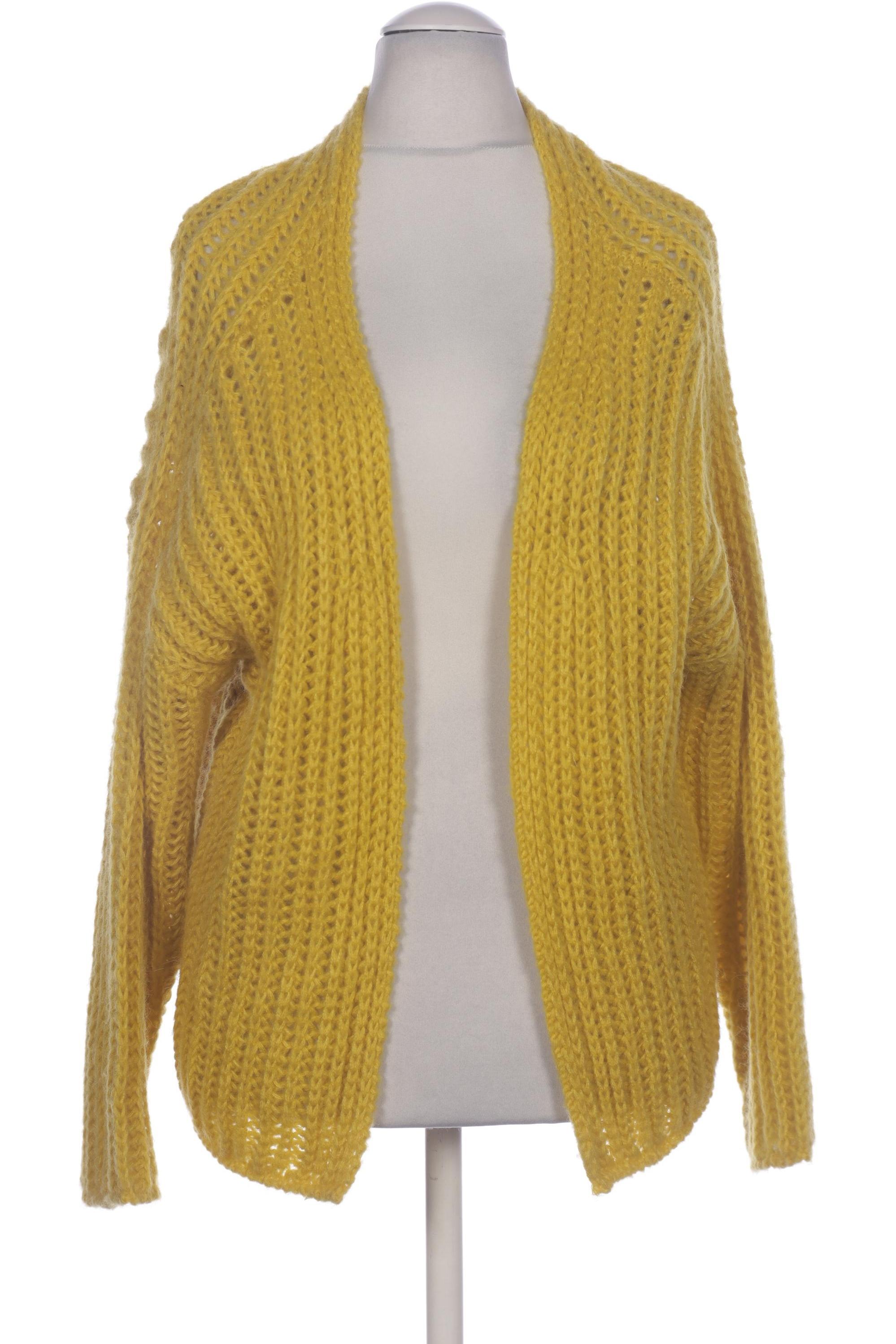 

0039 Italy Damen Strickjacke, gelb, Gr. 38