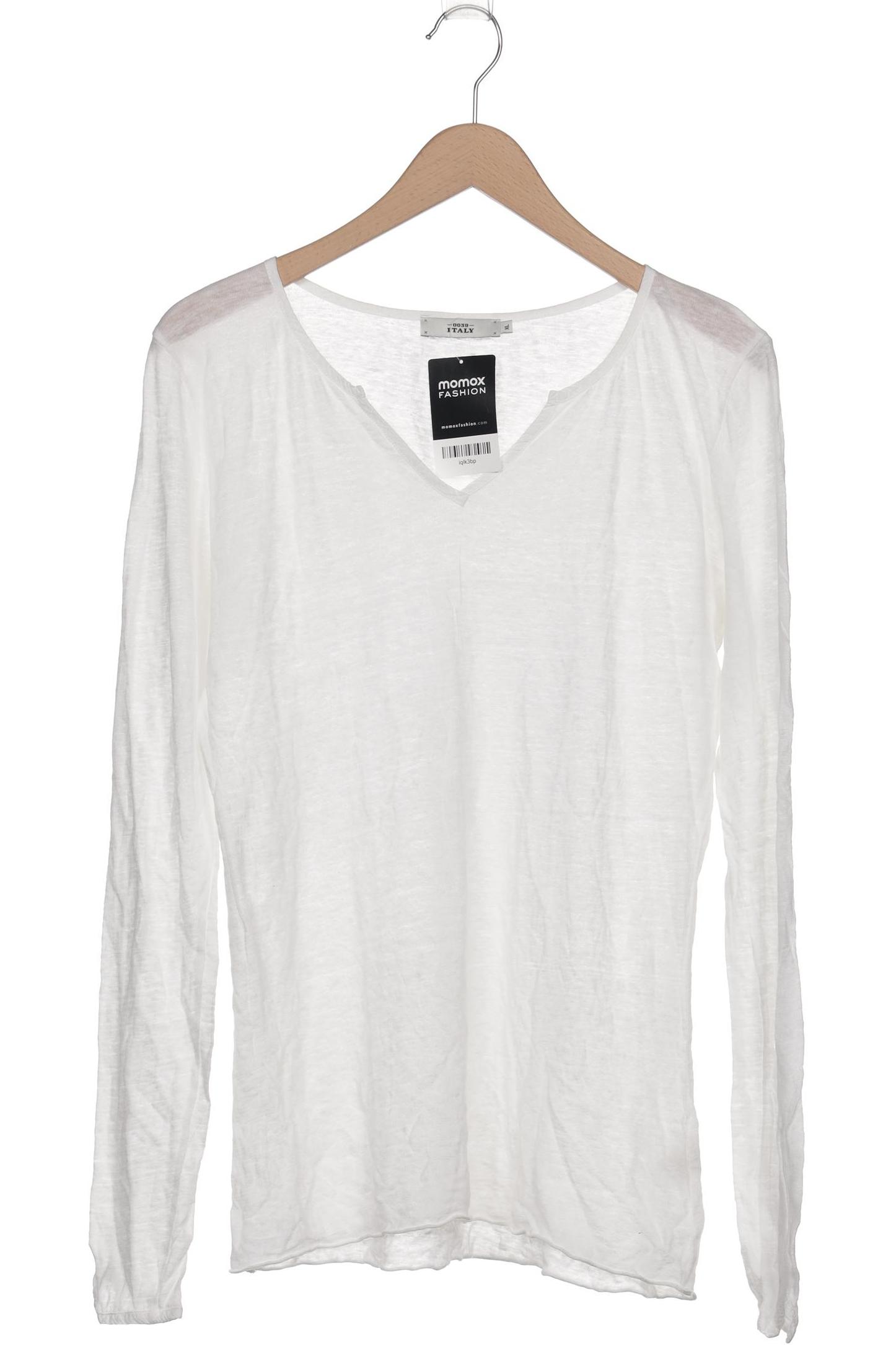 

0039 Italy Damen Langarmshirt, weiß, Gr. 44