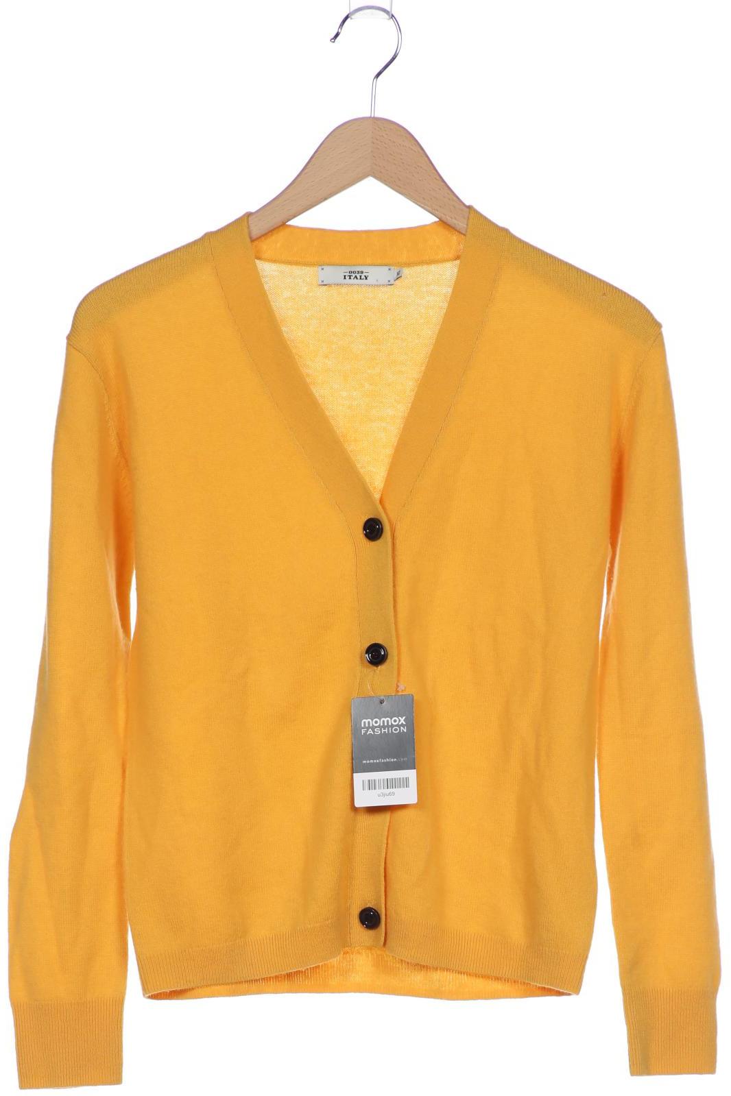

0039 Italy Damen Strickjacke, gelb, Gr. 34