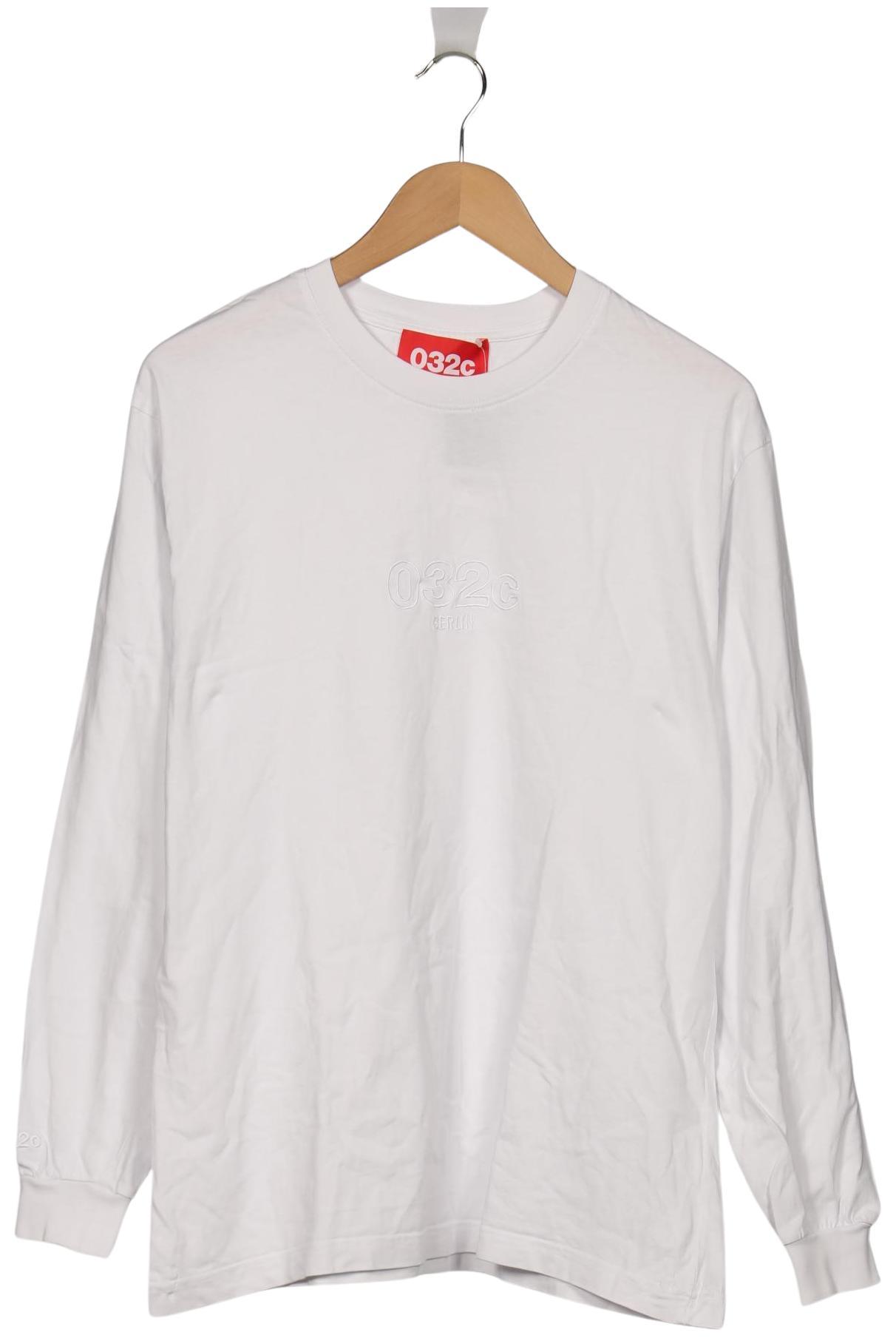 

032c Herren Langarmshirt, weiß, Gr. 52