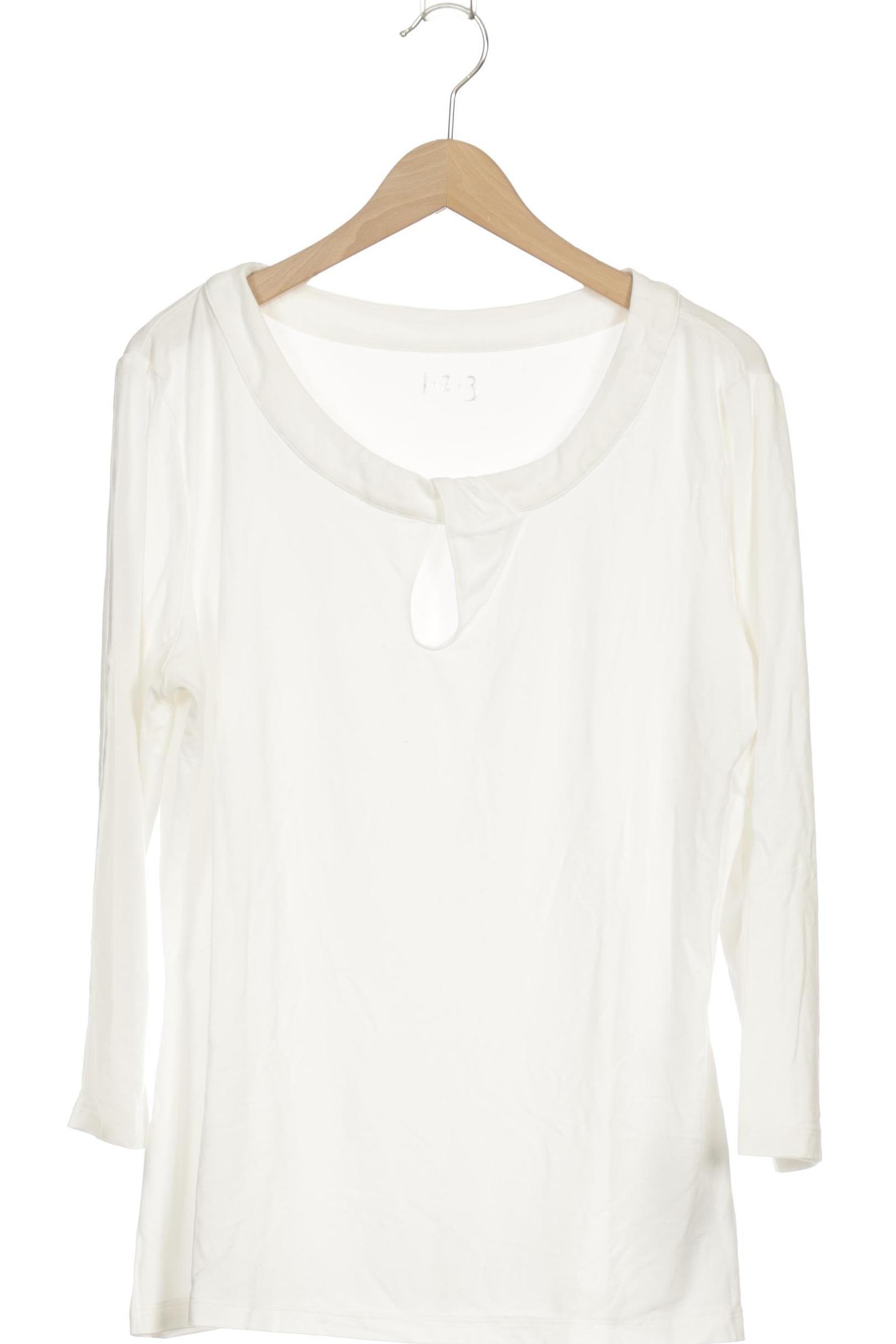 

1 2 3 Paris Damen Langarmshirt, weiß, Gr. 42