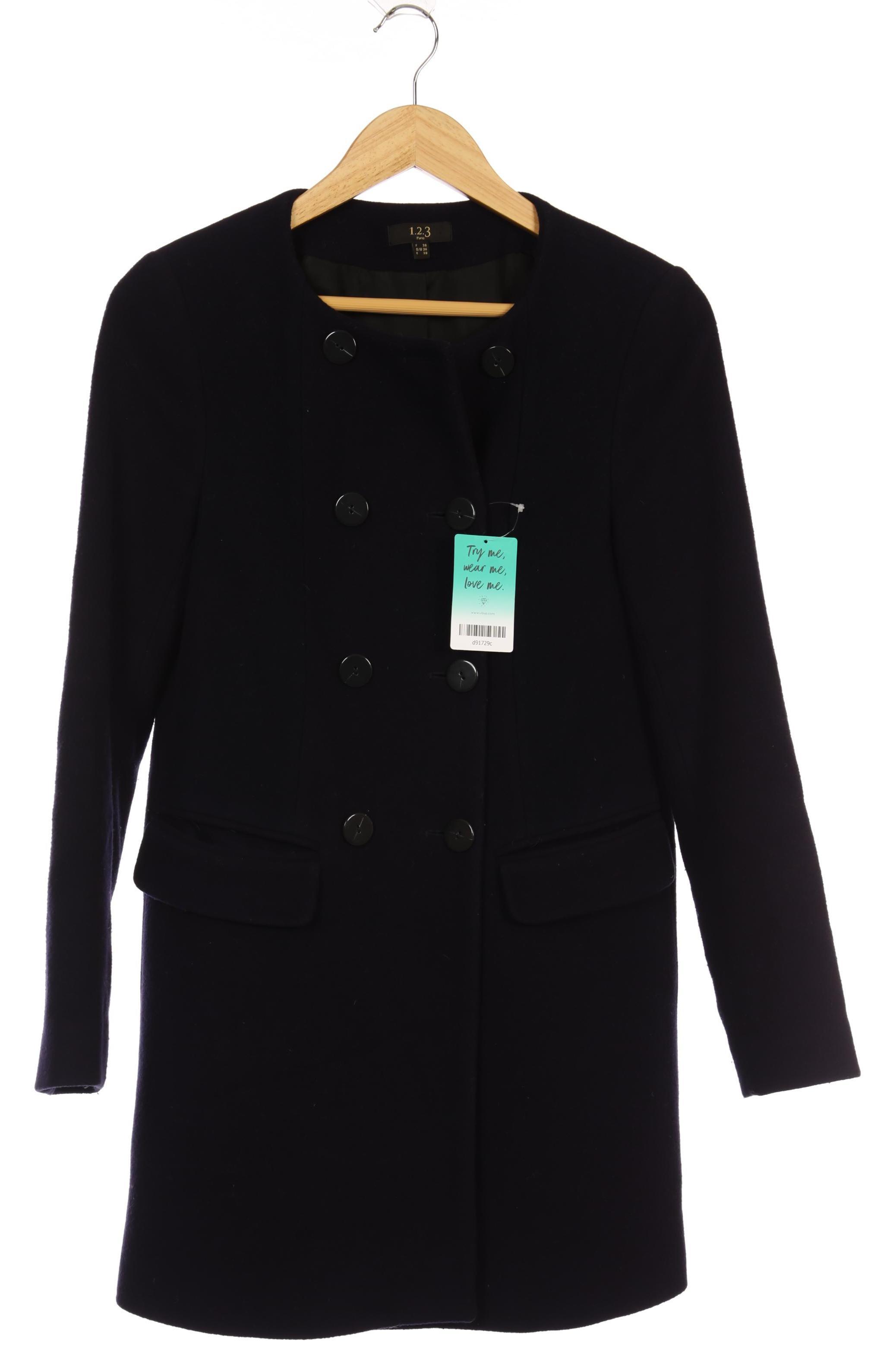 

1 2 3 Paris Damen Mantel, blau, Gr. 34