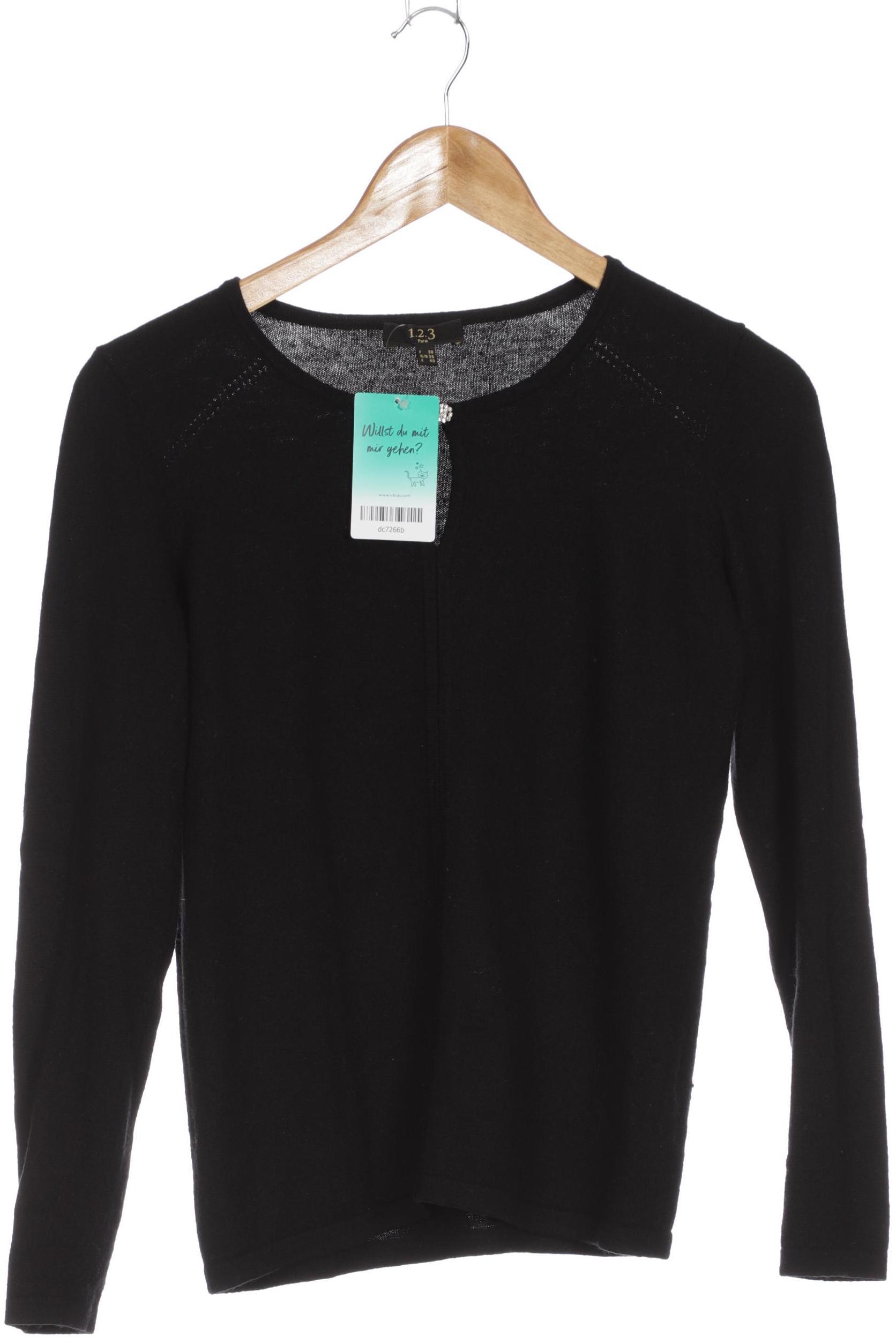 

1 2 3 Paris Damen Pullover, schwarz, Gr. 36