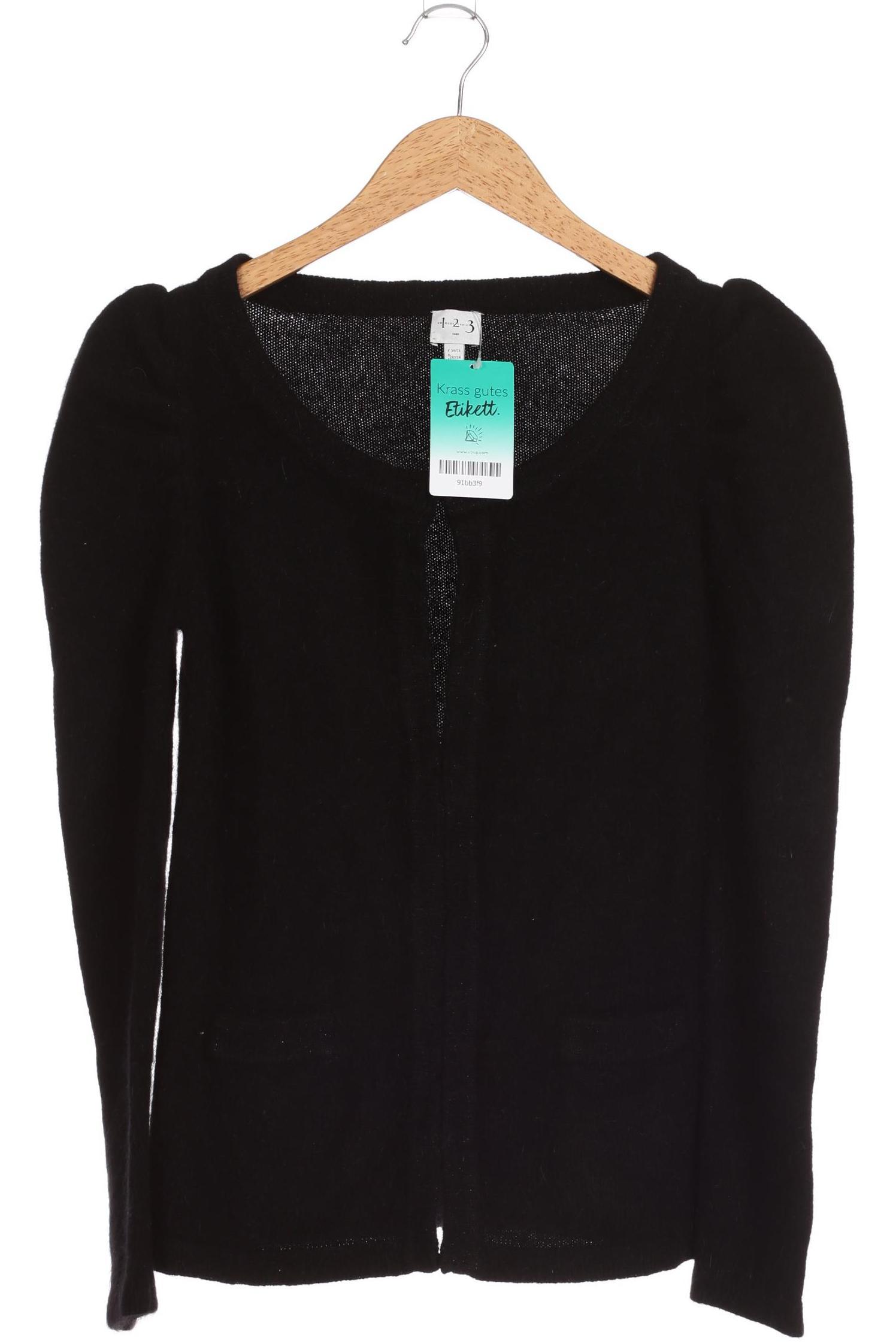 

1 2 3 Paris Damen Strickjacke, schwarz, Gr. 32
