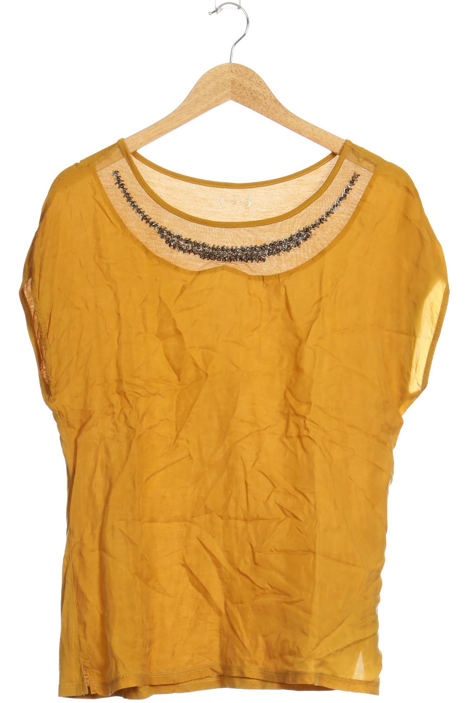 

1 2 3 Paris Damen T-Shirt, gelb, Gr. 40