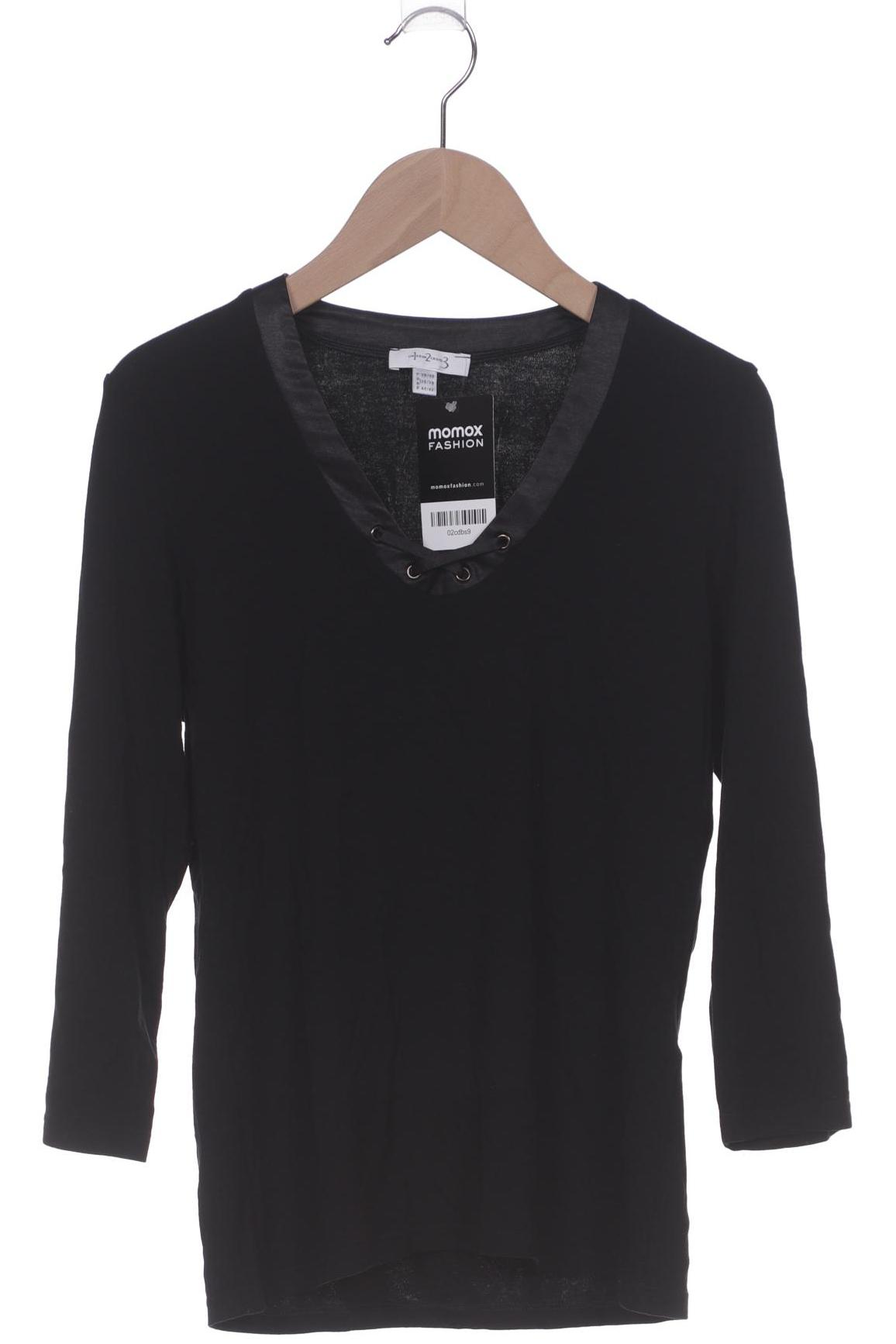 

1 2 3 Paris Damen Langarmshirt, schwarz, Gr. 36