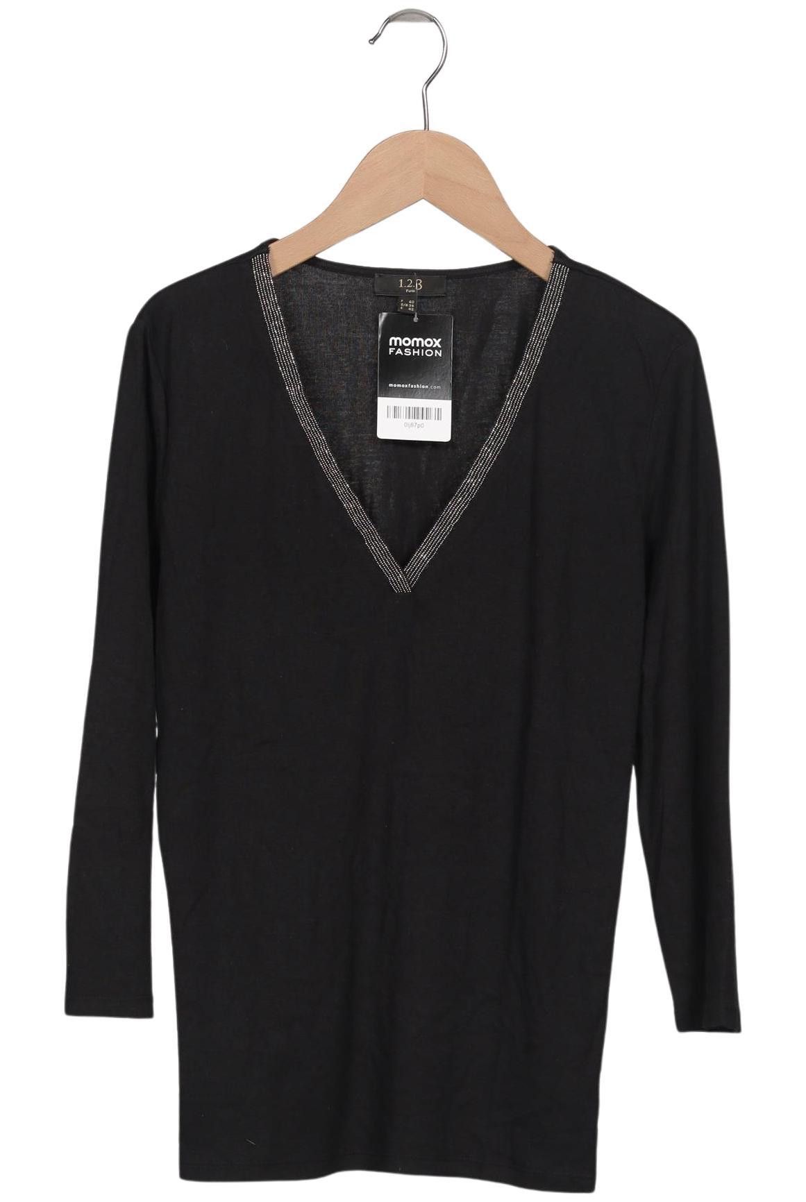 

1 2 3 Paris Damen Langarmshirt, schwarz, Gr. 38
