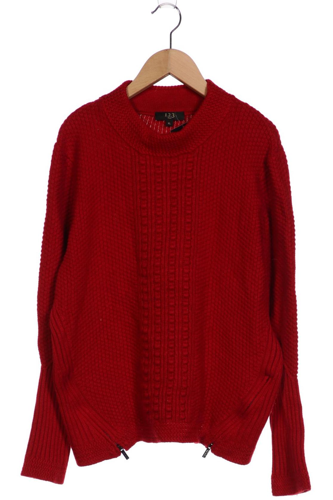 

1 2 3 Paris Damen Pullover, rot, Gr. 44