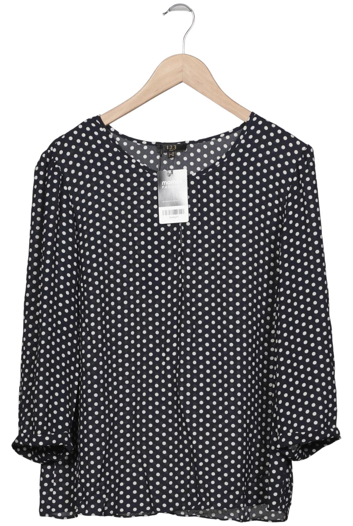 

1 2 3 Paris Damen Bluse, marineblau, Gr. 44