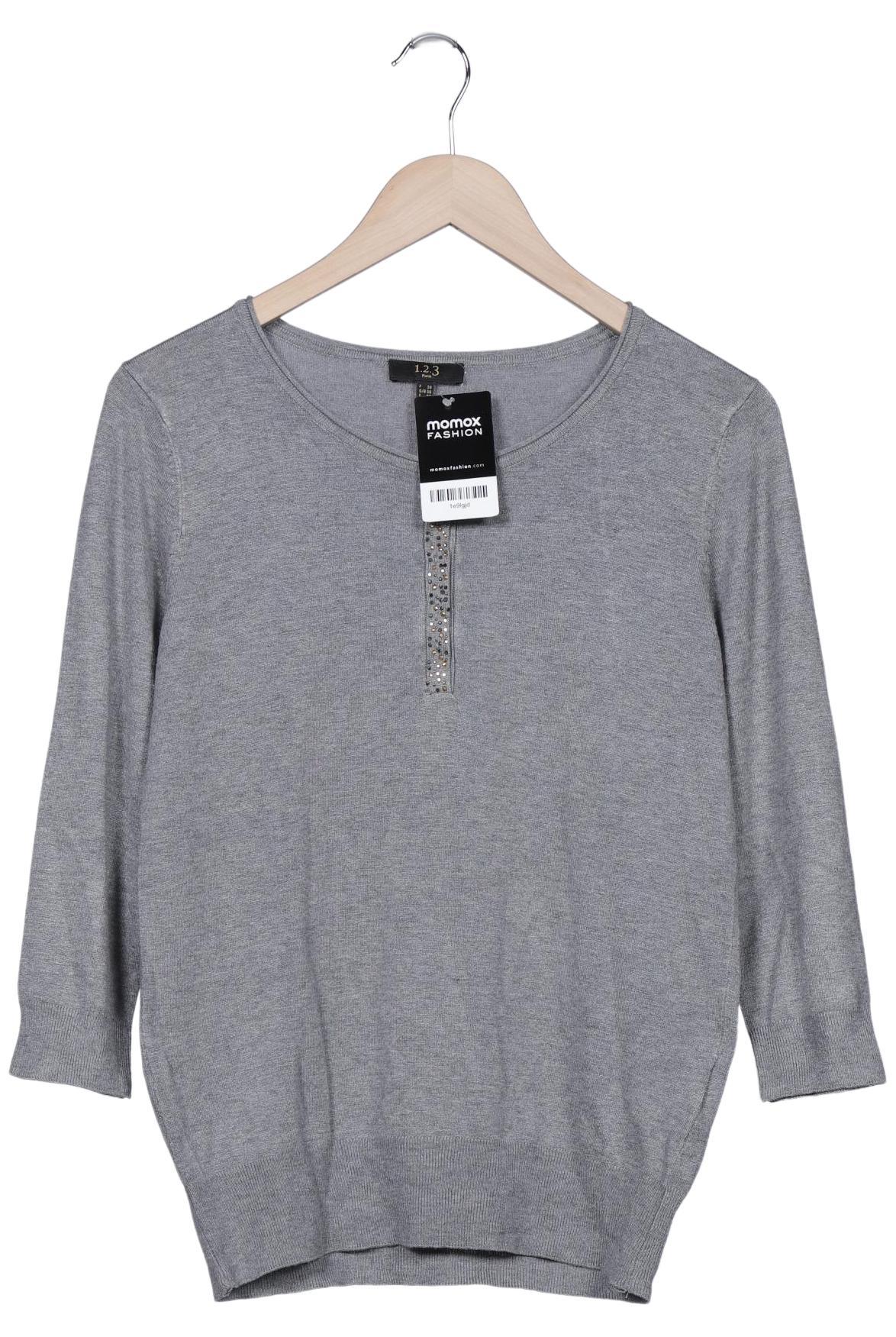 

1 2 3 Paris Damen Pullover, grau, Gr. 36