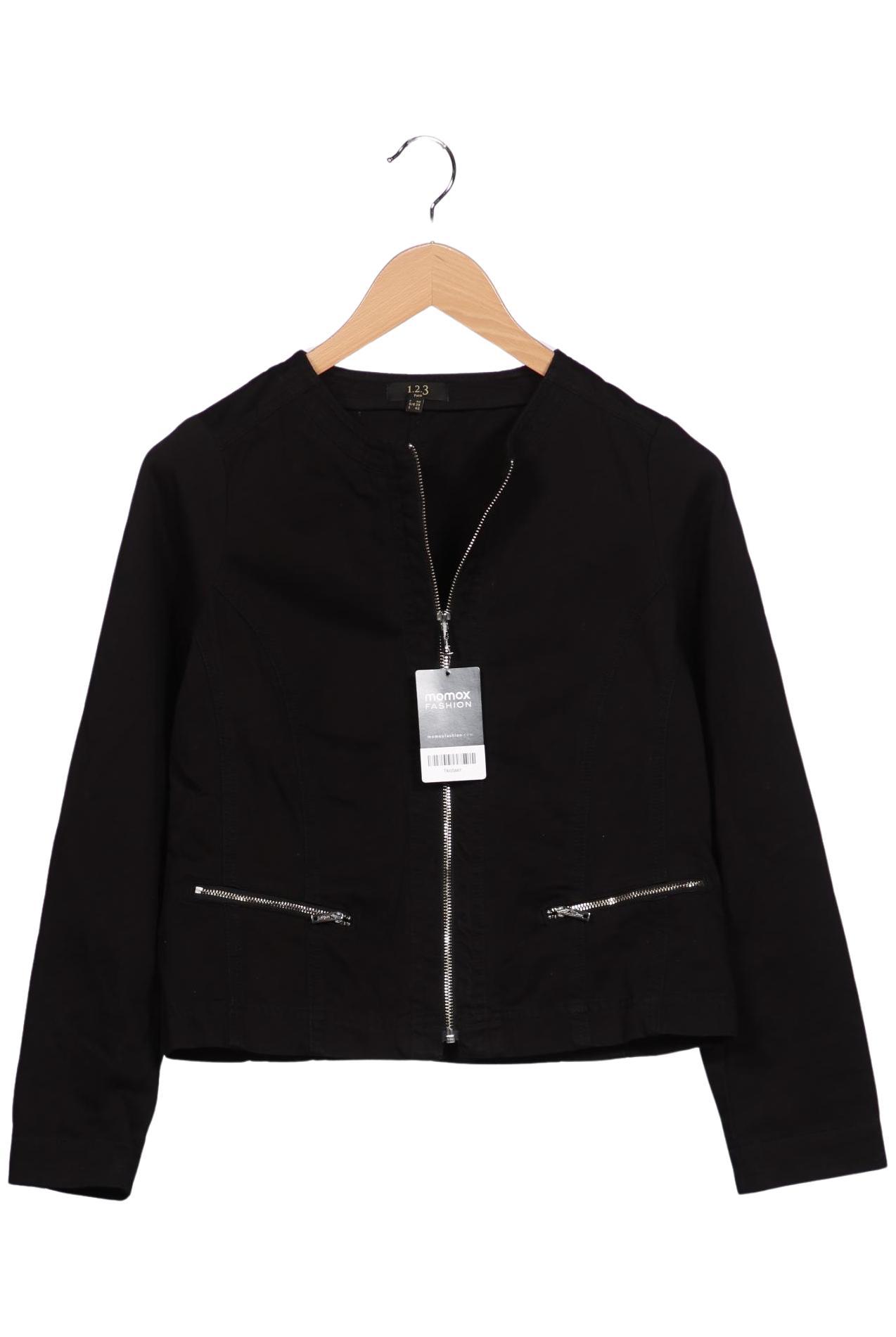 

1 2 3 Paris Damen Jacke, schwarz, Gr. 38