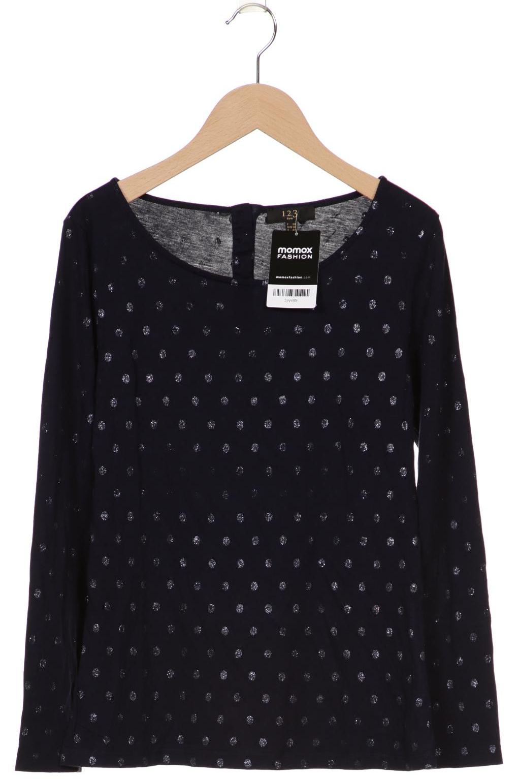 

1 2 3 Paris Damen Langarmshirt, marineblau, Gr. 36