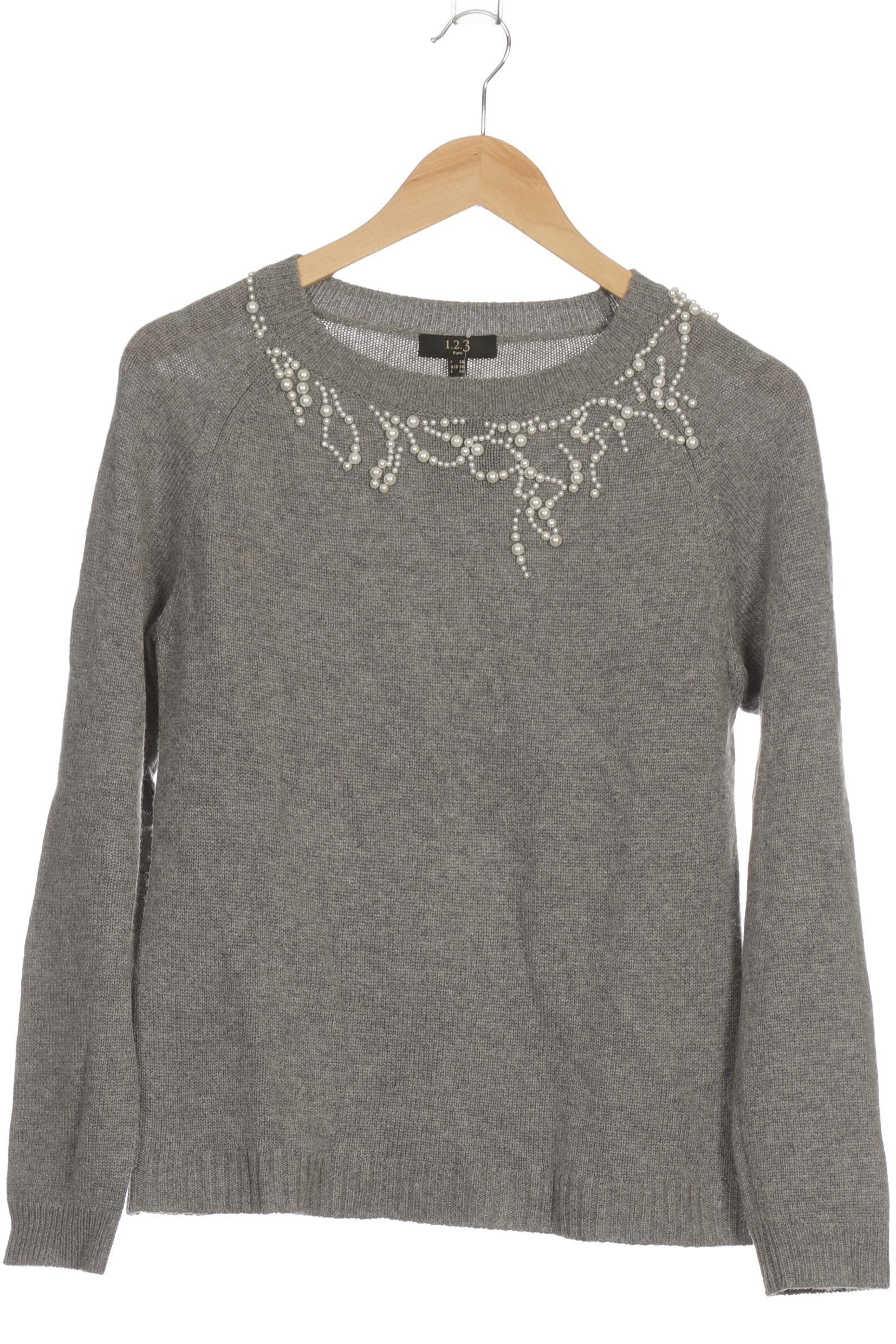 

1 2 3 Paris Damen Pullover, grau, Gr. 36