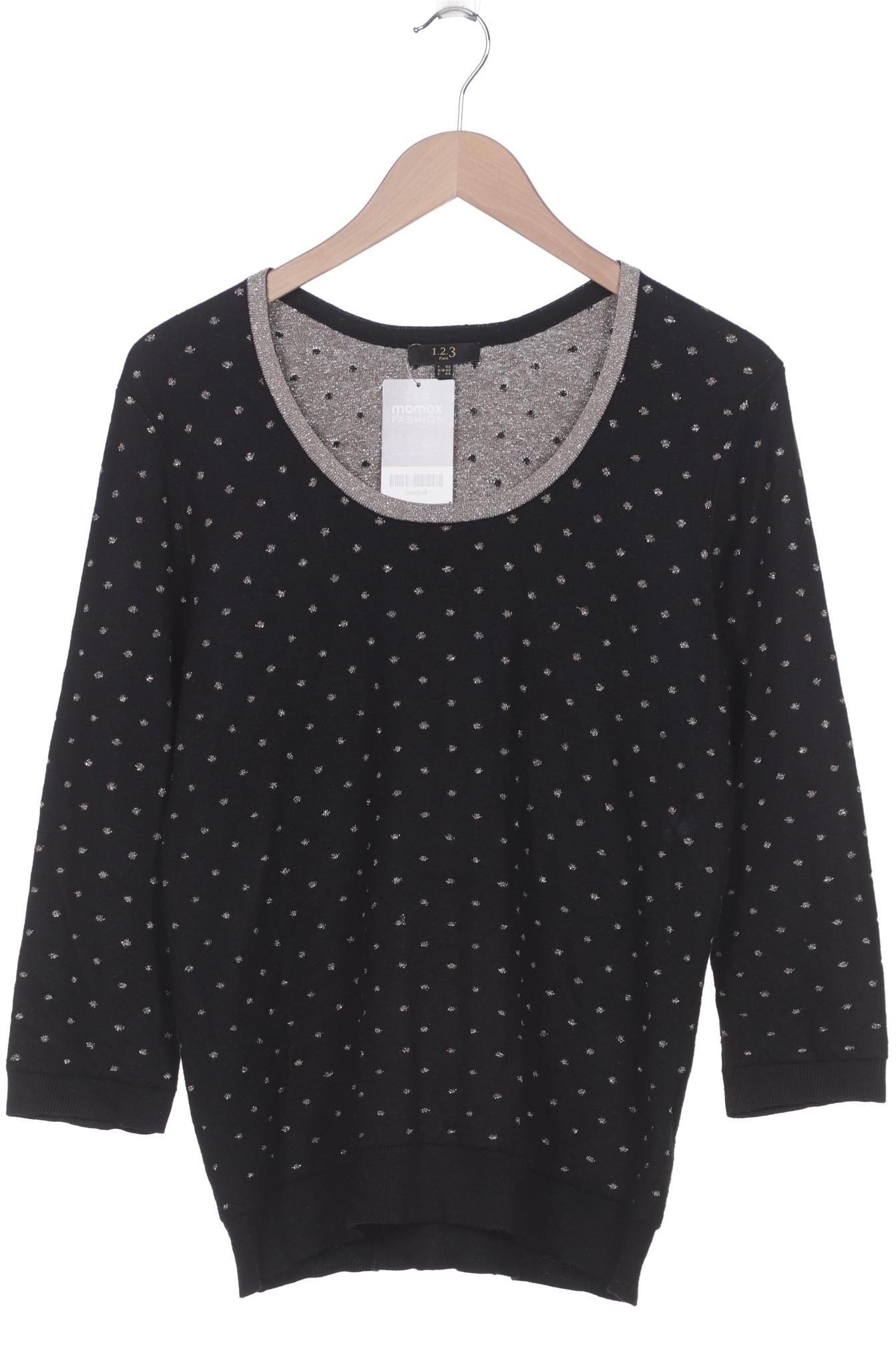 

1 2 3 Paris Damen Pullover, schwarz
