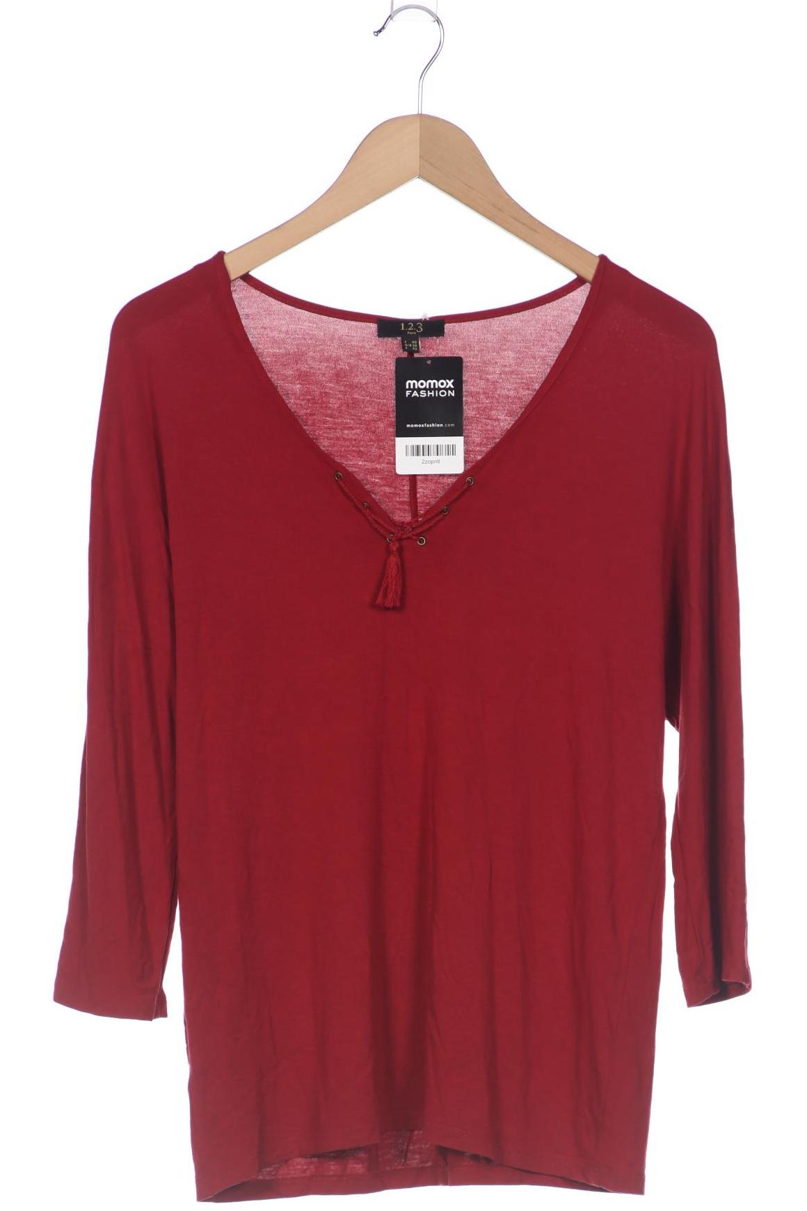 

1 2 3 Paris Damen Langarmshirt, bordeaux, Gr. 38