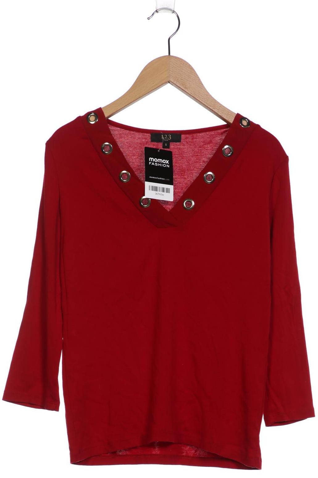 

1 2 3 Paris Damen Langarmshirt, rot, Gr. 36