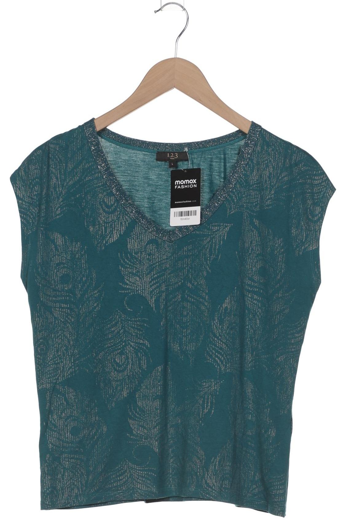Thumbnail - 1 2 3 Paris Damen T-Shirt, türkis, Gr. 42
