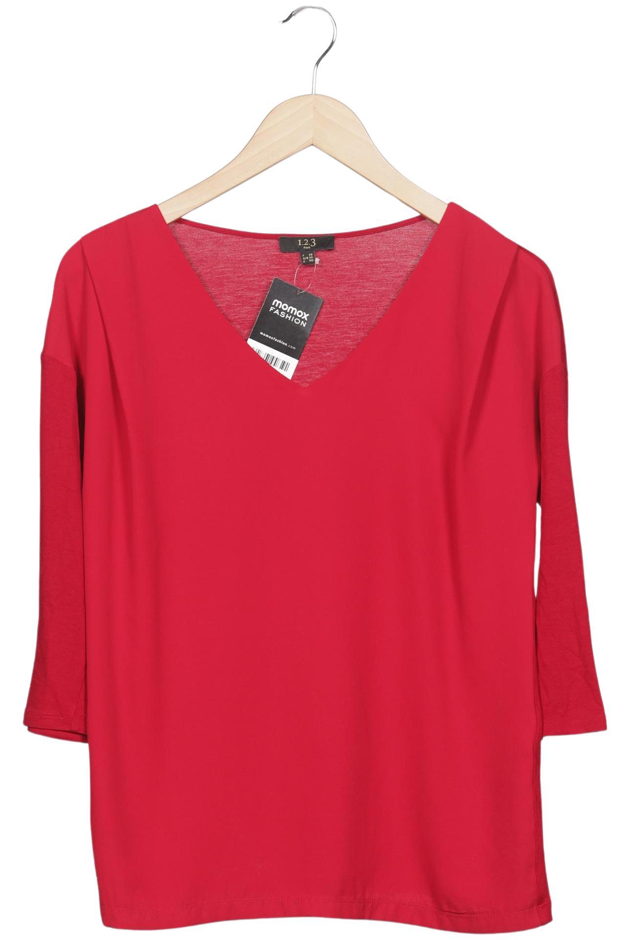 

1 2 3 Paris Damen Langarmshirt, rot, Gr. 36
