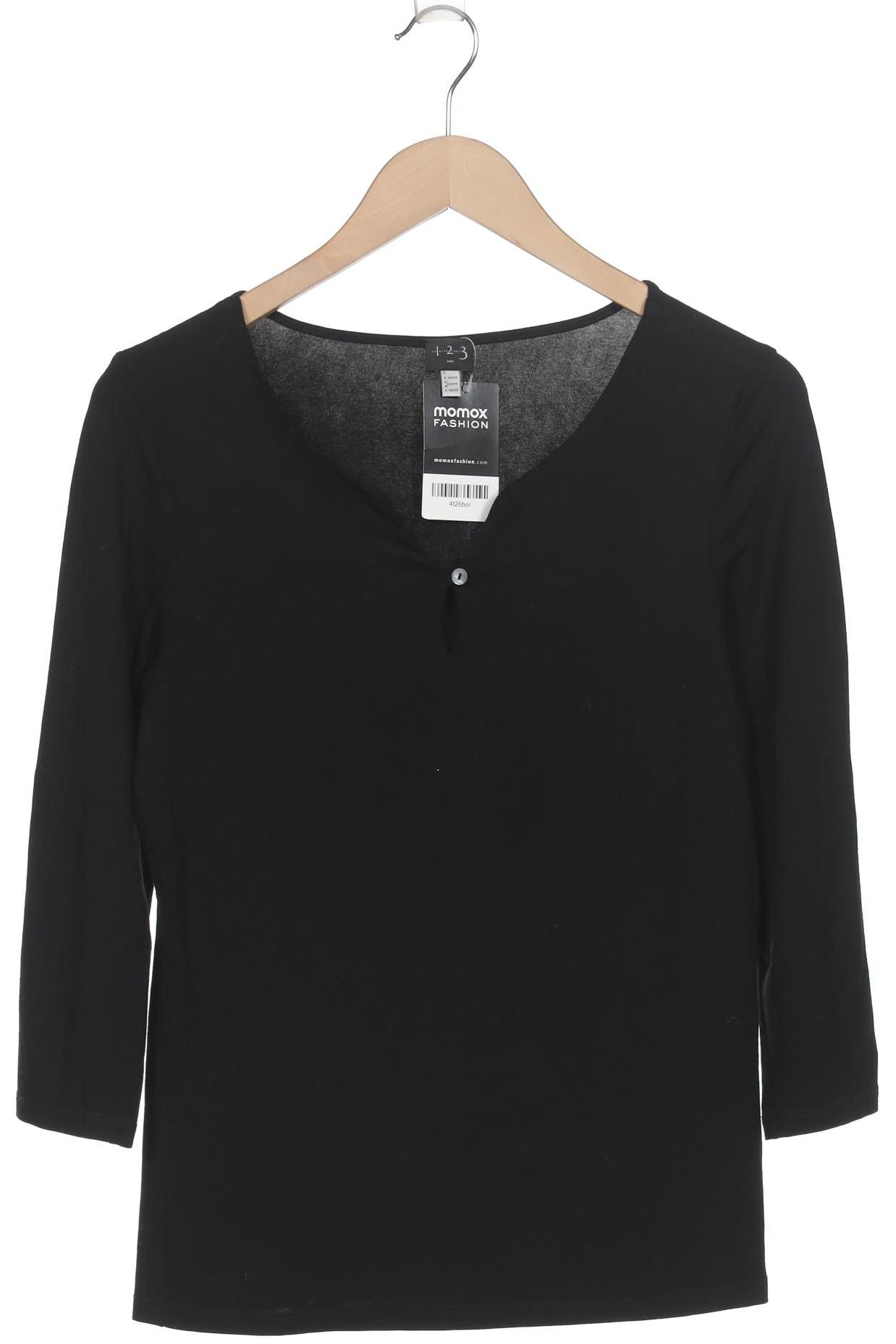 

1 2 3 Paris Damen Langarmshirt, schwarz, Gr. 44