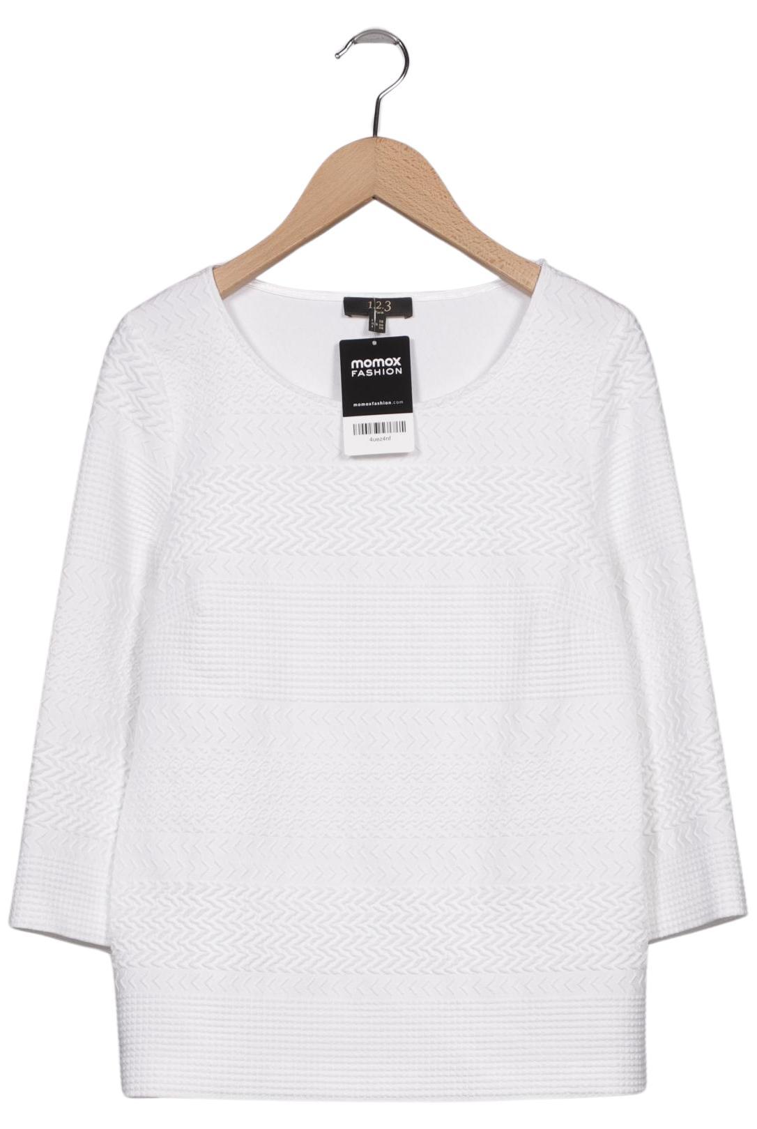 

1 2 3 Paris Damen Langarmshirt, weiß, Gr. 34