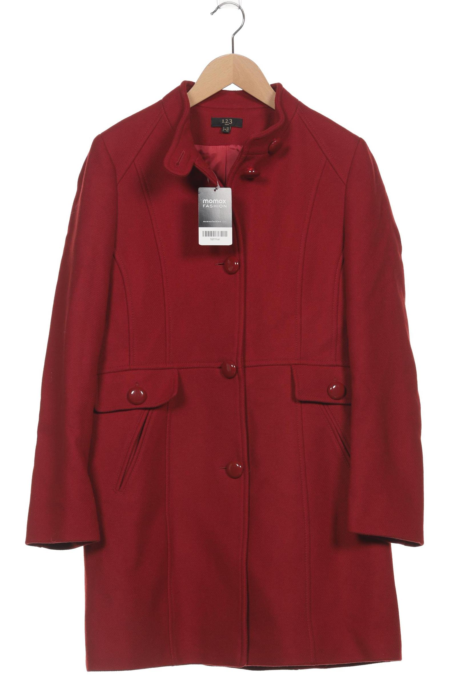 

1 2 3 Paris Damen Mantel, rot, Gr. 38