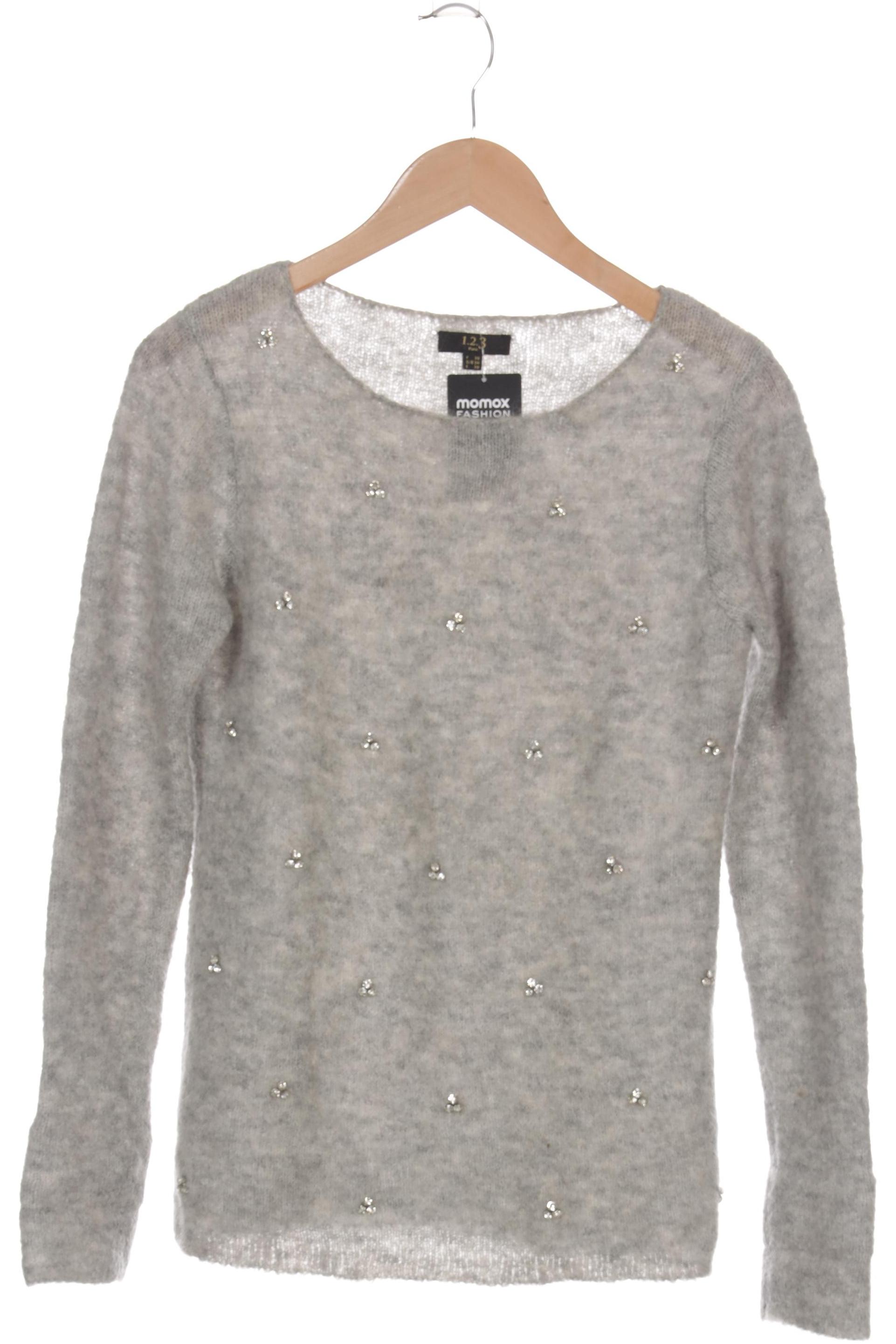 

1 2 3 Paris Damen Pullover, grau, Gr. 34