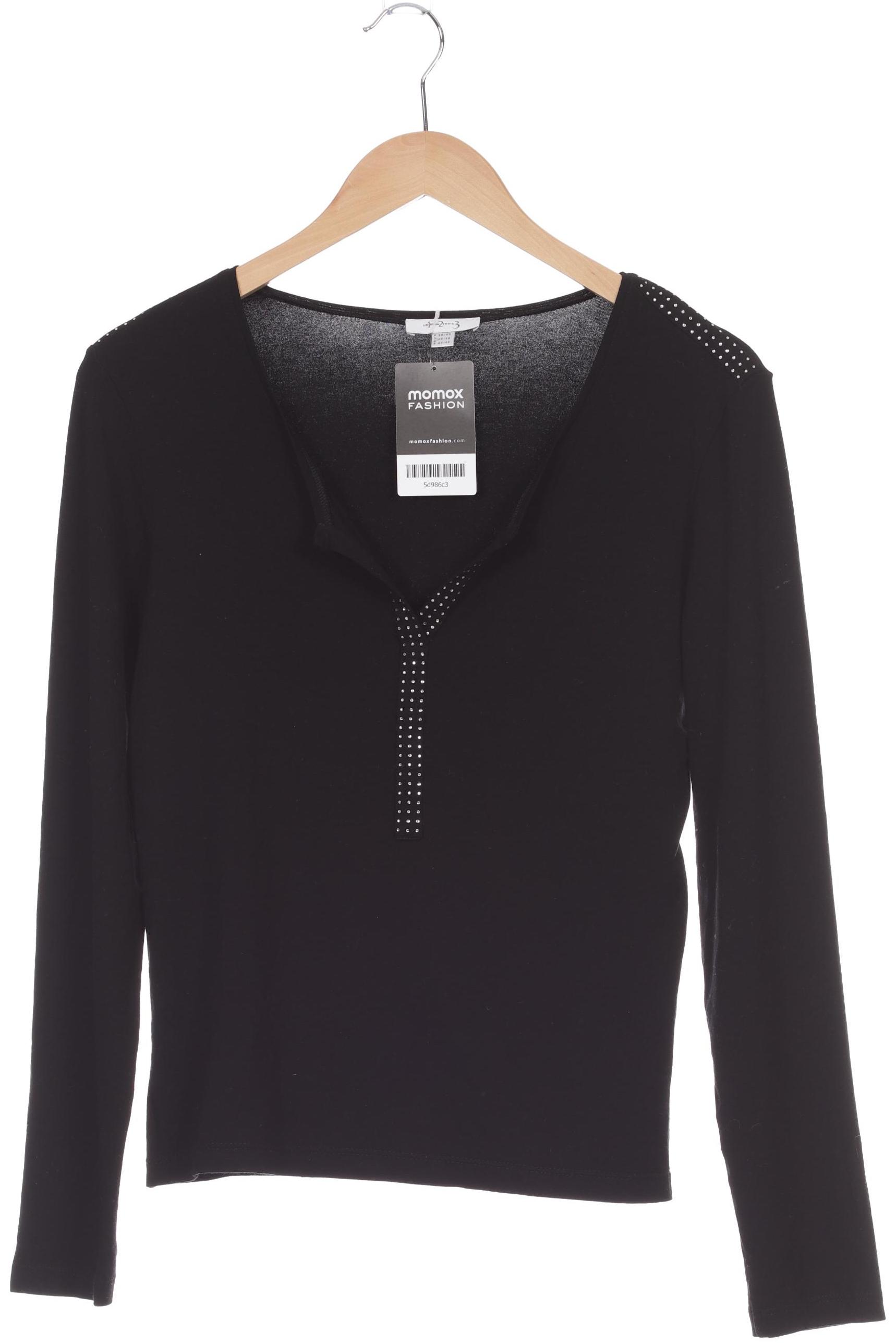 

1 2 3 Paris Damen Langarmshirt, schwarz, Gr. 36