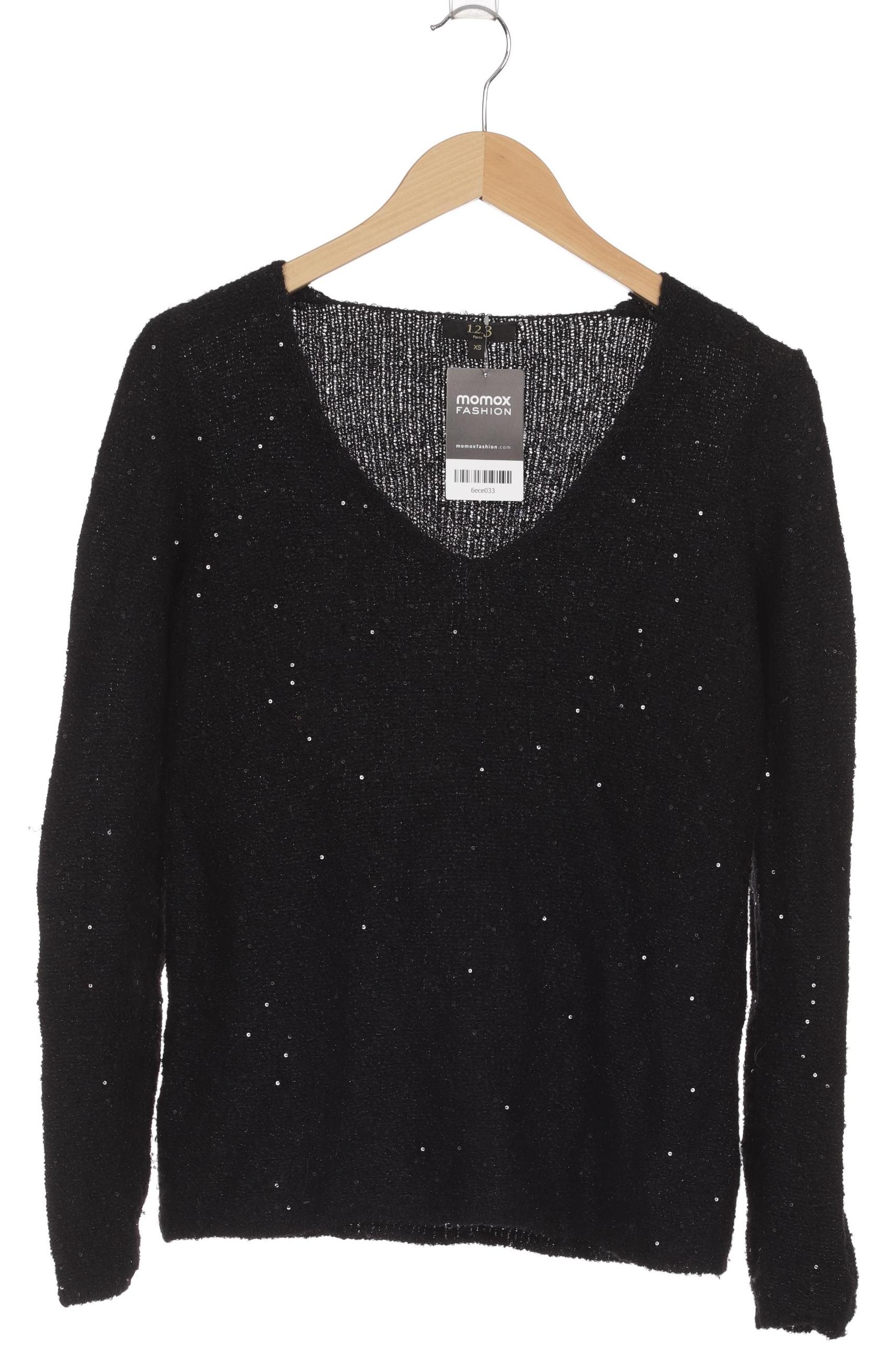 

1 2 3 Paris Damen Pullover, schwarz, Gr. 34