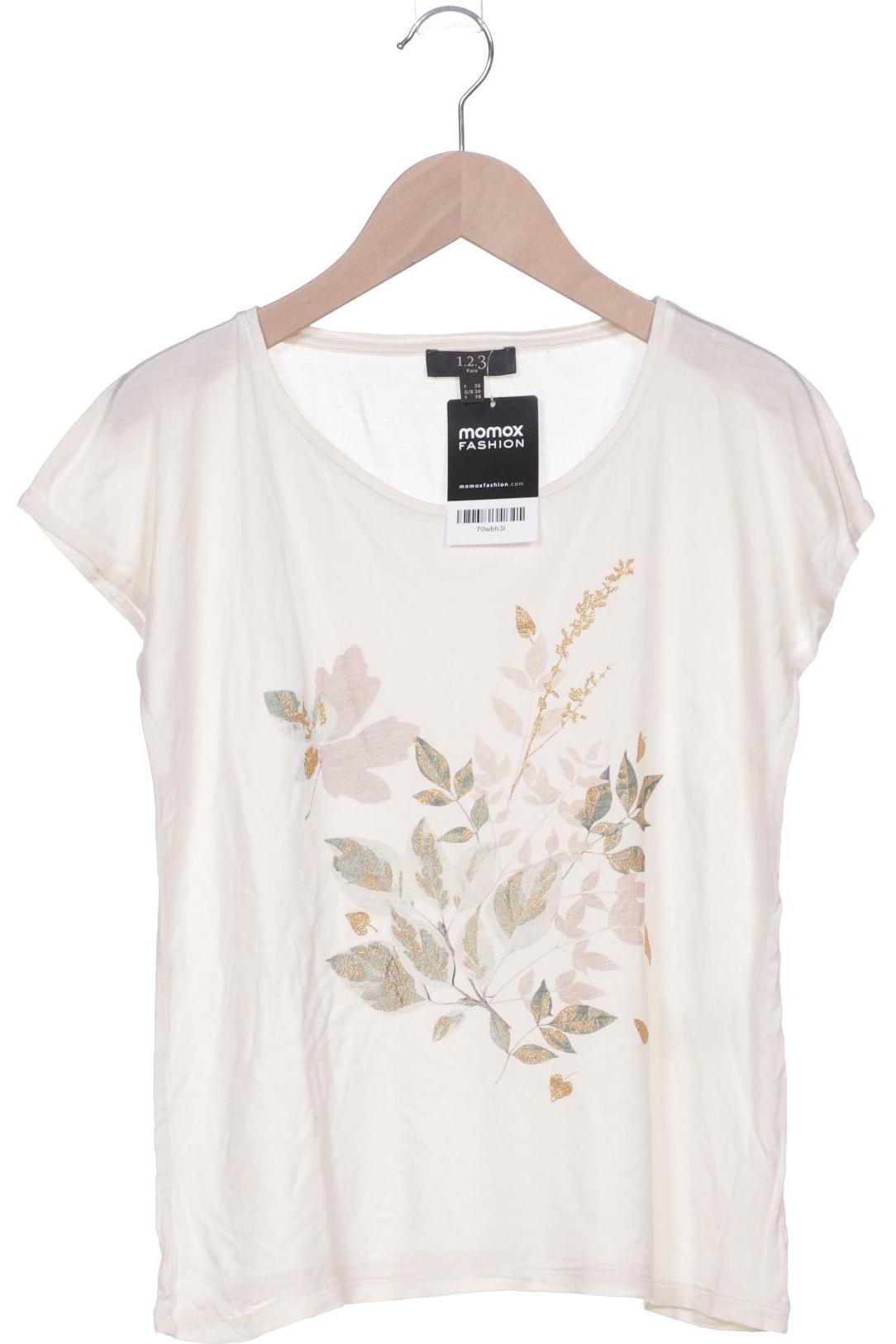 

1 2 3 Paris Damen T-Shirt, cremeweiß, Gr. 34
