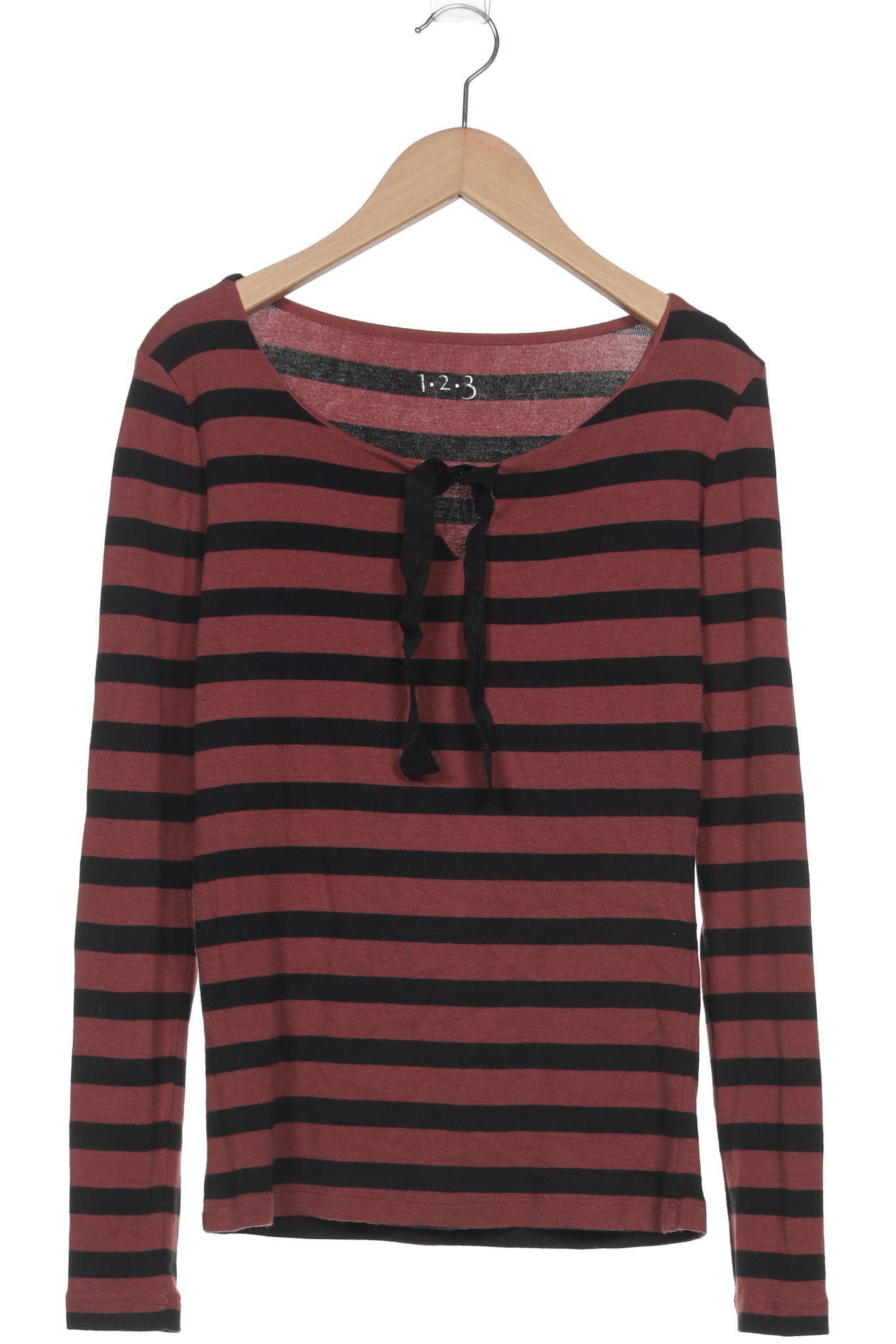 

1 2 3 Paris Damen Langarmshirt, bordeaux, Gr. 34