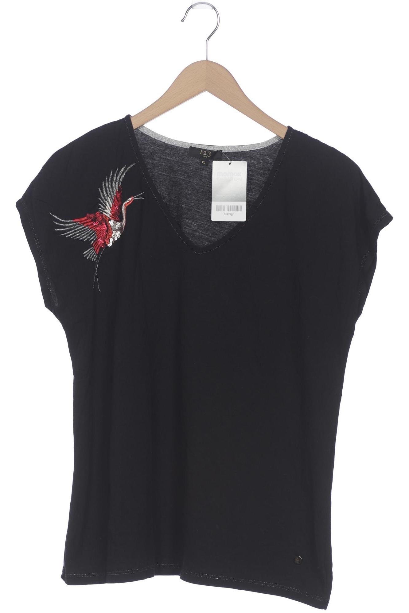 

1 2 3 Paris Damen T-Shirt, schwarz, Gr. 44
