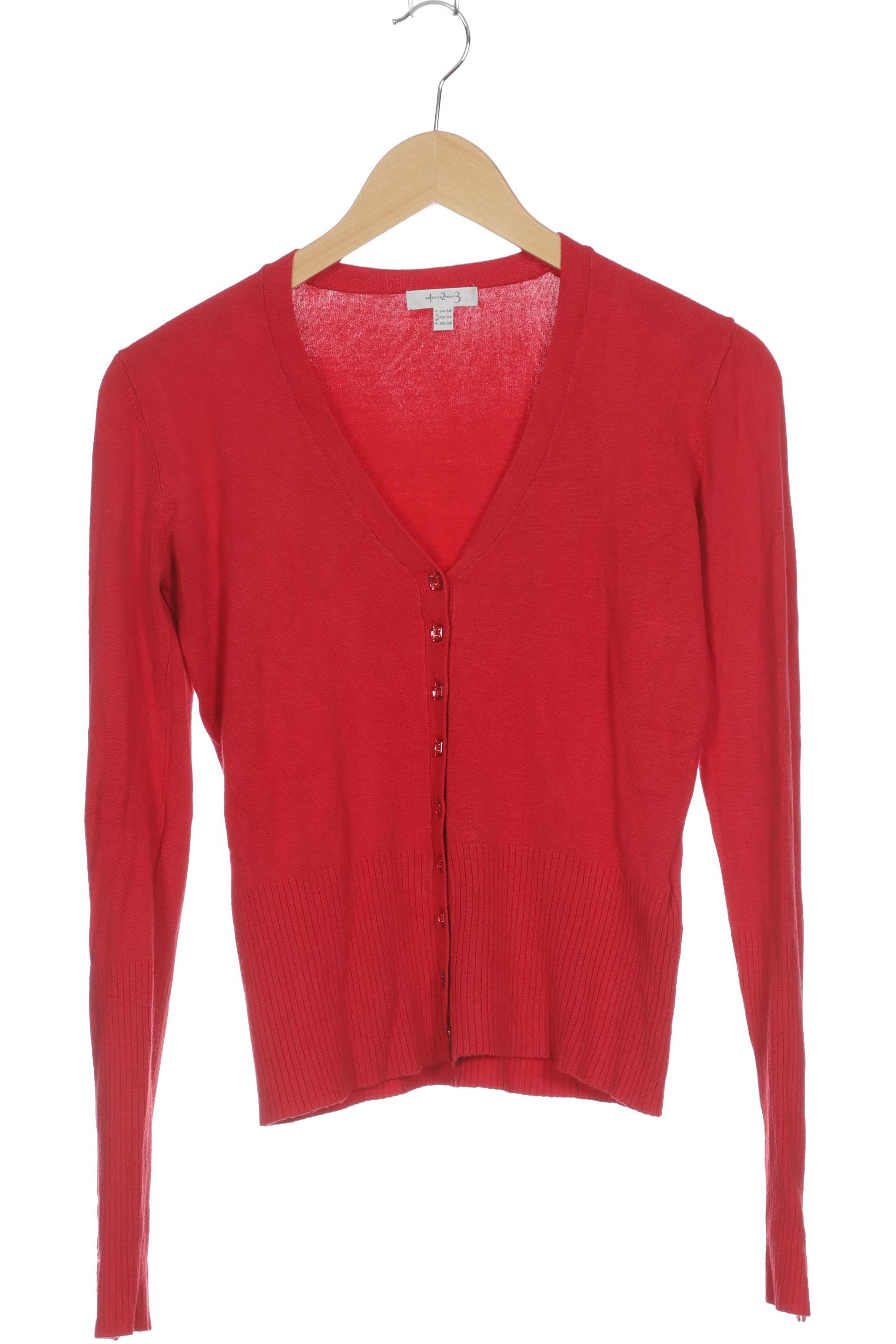 

1 2 3 Paris Damen Strickjacke, rot, Gr. 32