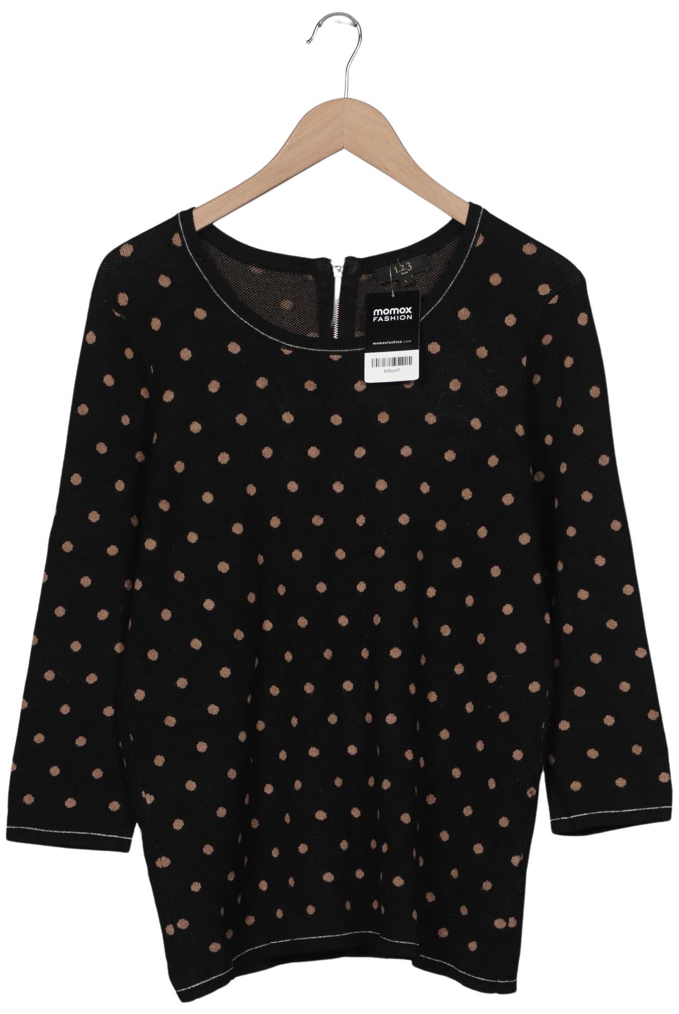 

1 2 3 Paris Damen Pullover, schwarz, Gr. 42