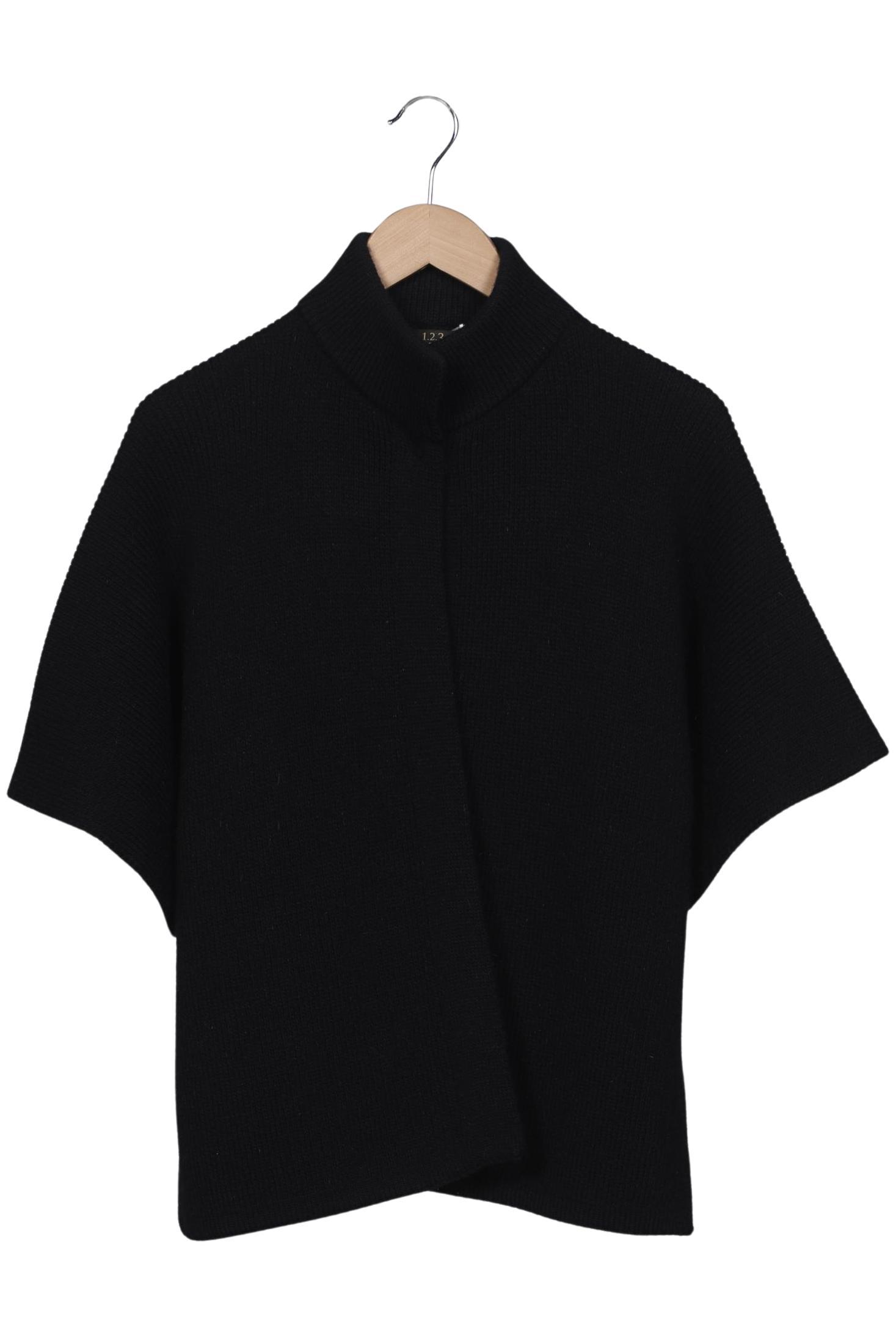 

1 2 3 Paris Damen Strickjacke, schwarz, Gr. 42