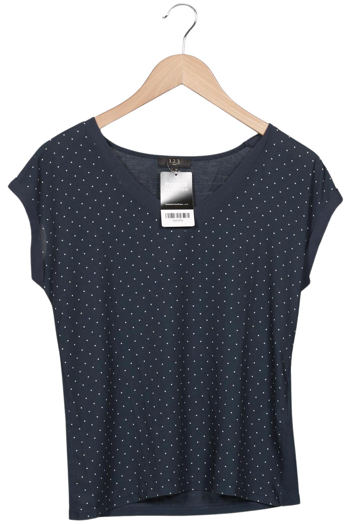 

1 2 3 Paris Damen T-Shirt, marineblau, Gr. 34