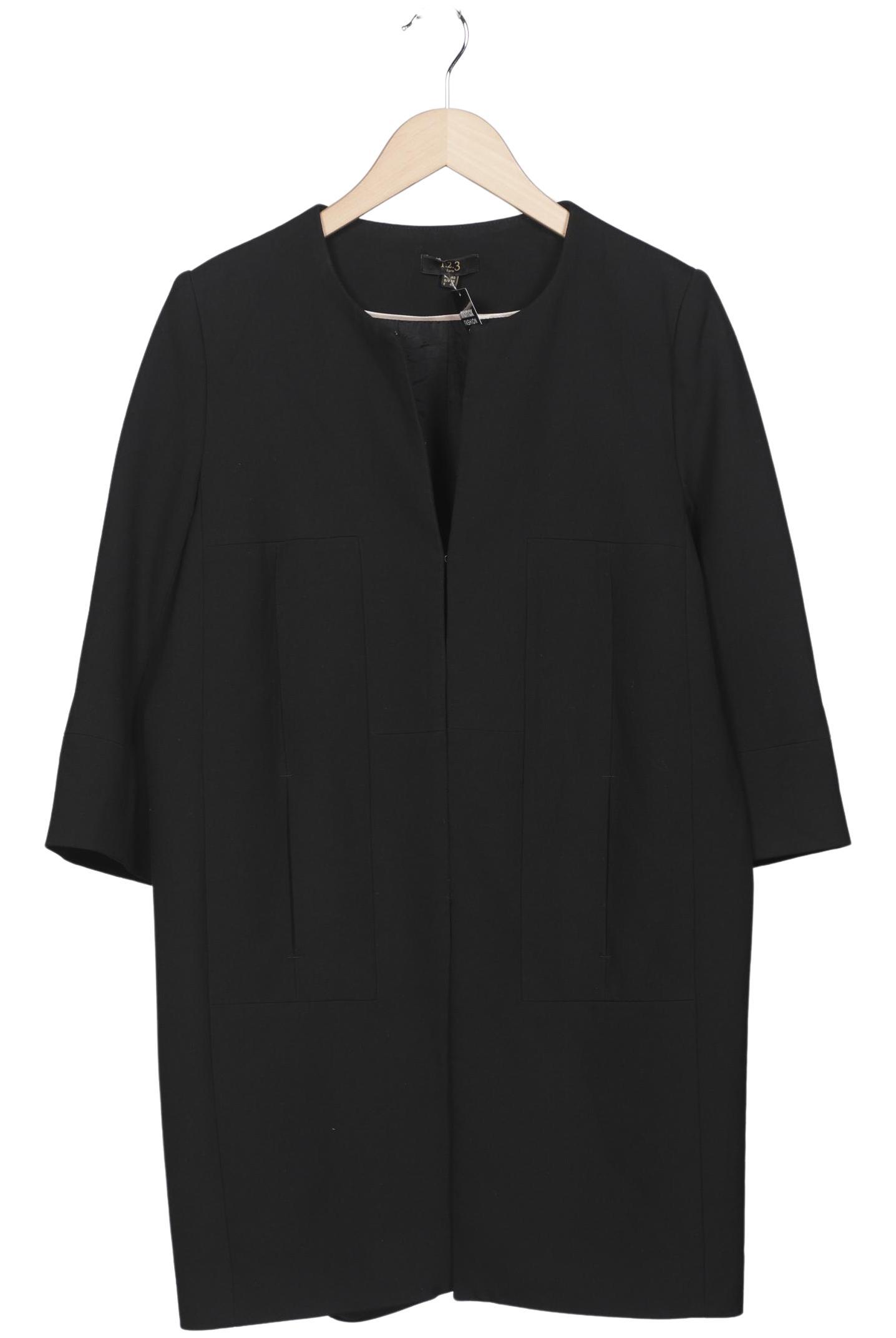 

1 2 3 Paris Damen Mantel, schwarz, Gr. 38