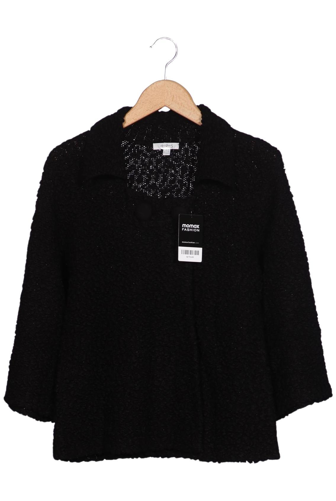 

1 2 3 Paris Damen Strickjacke, schwarz, Gr. 44