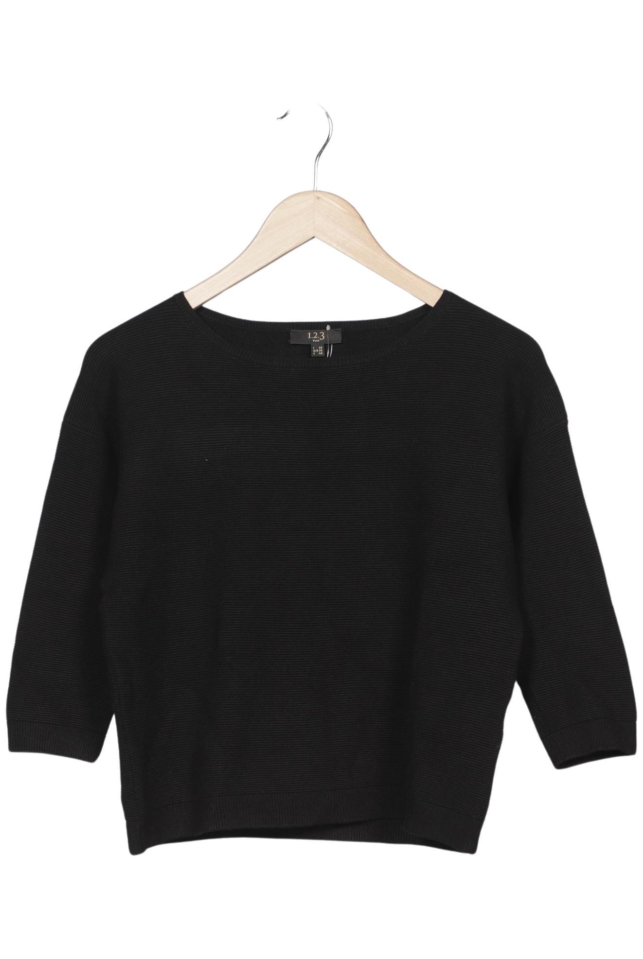 

1 2 3 Paris Damen Pullover, schwarz, Gr. 36