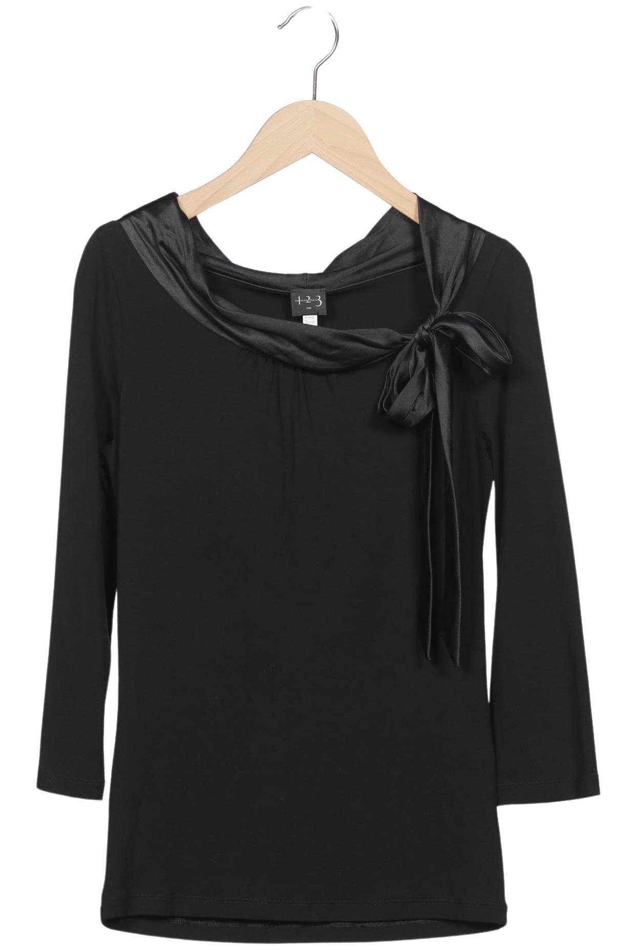 

1 2 3 Paris Damen Langarmshirt, schwarz, Gr. 32