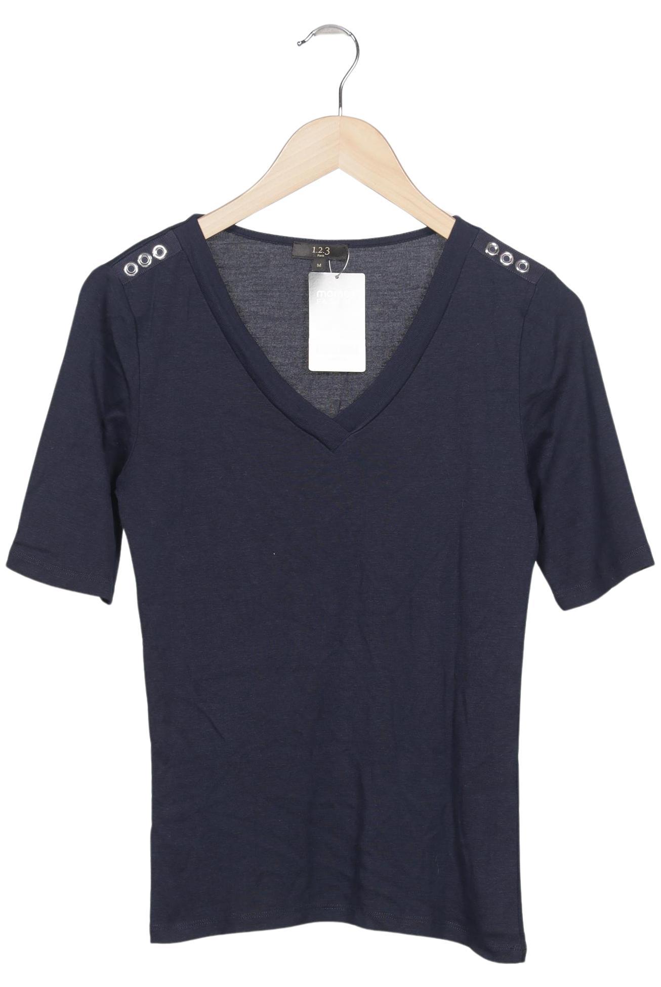 

1 2 3 Paris Damen T-Shirt, marineblau, Gr. 38