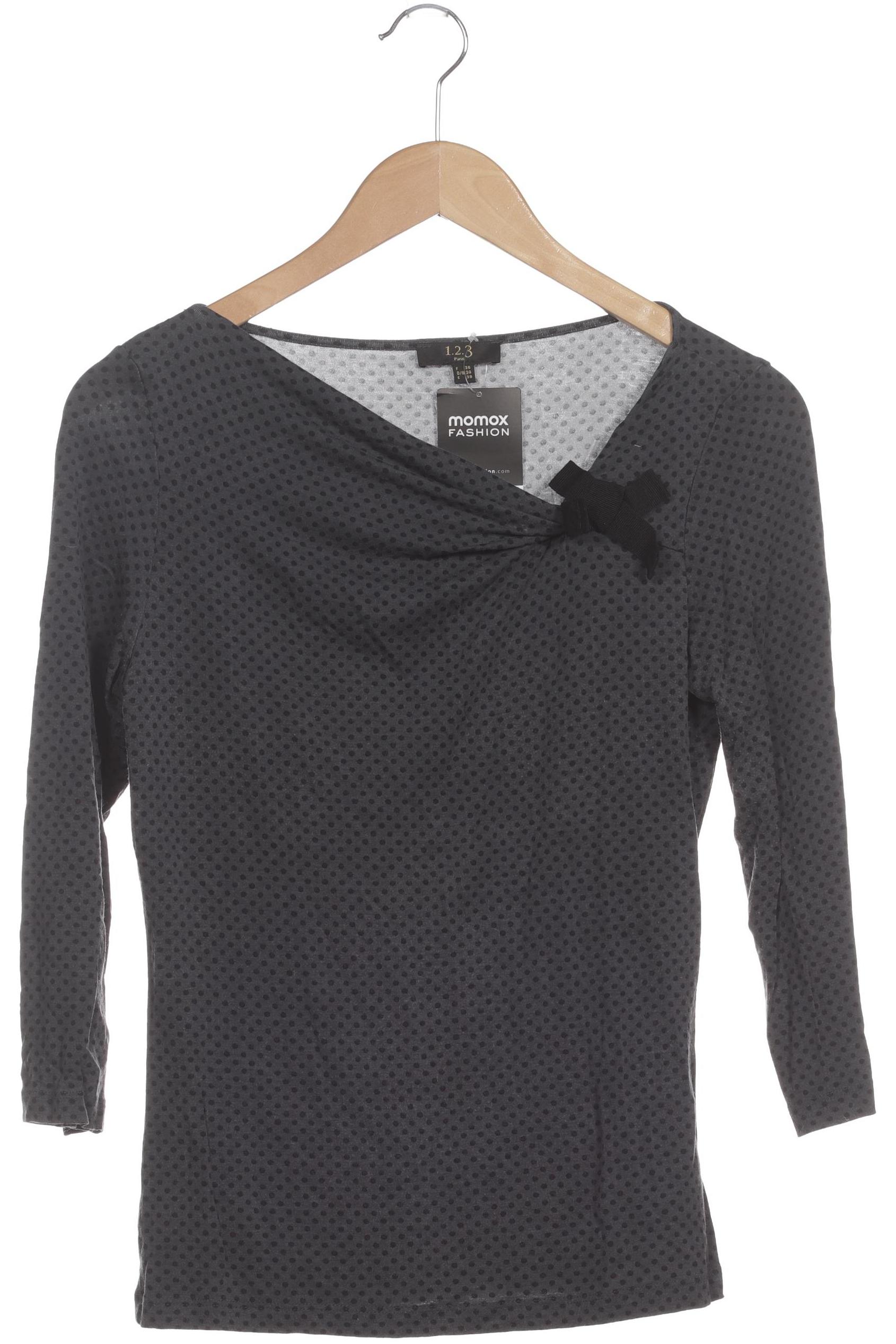 

1 2 3 Paris Damen Langarmshirt, grau, Gr. 34