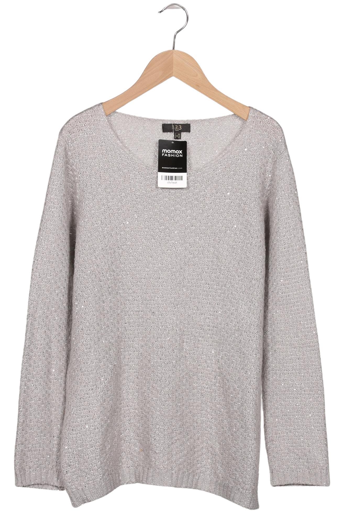 

1 2 3 Paris Damen Pullover, grau, Gr. 38