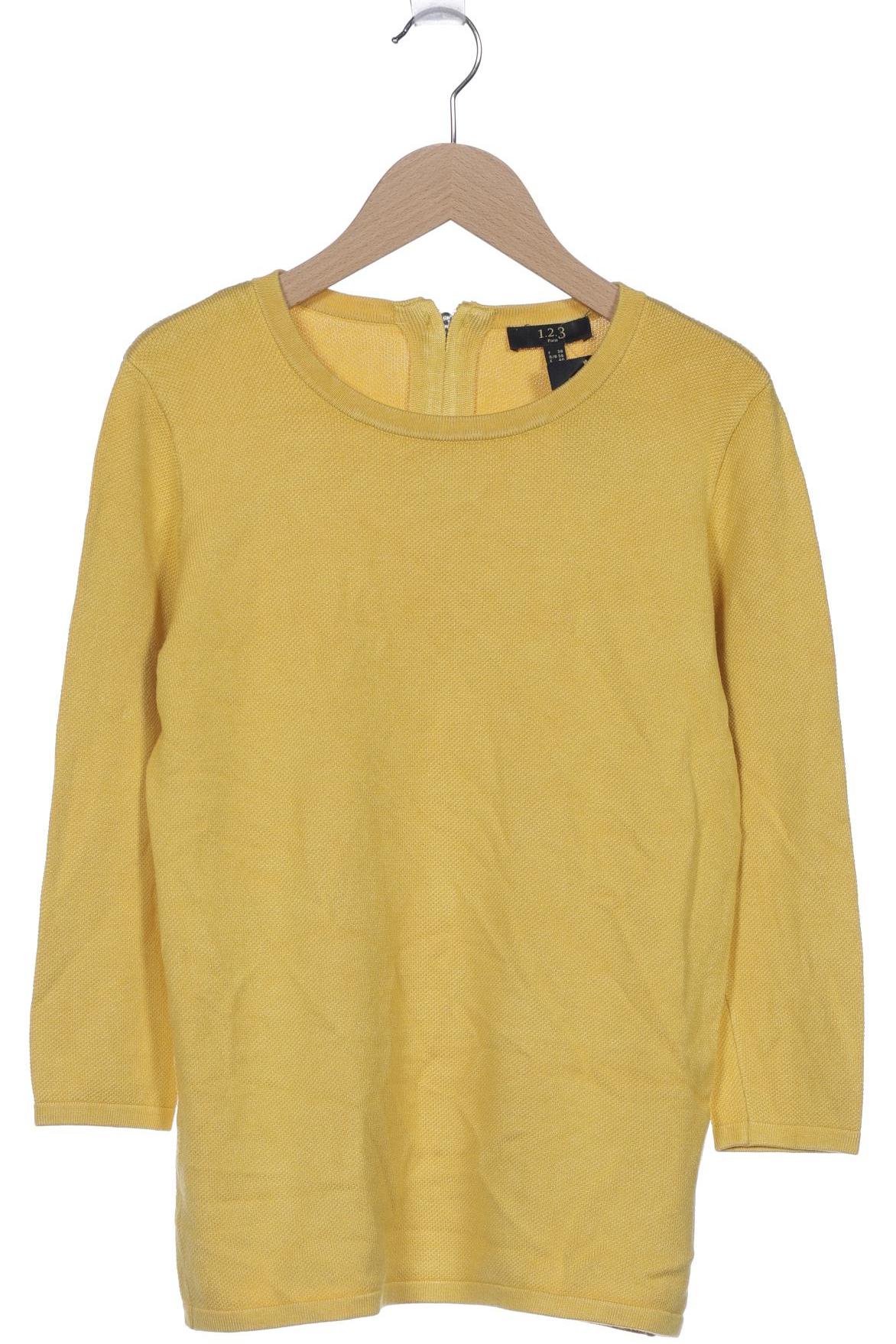 

1 2 3 Paris Damen Pullover, gelb